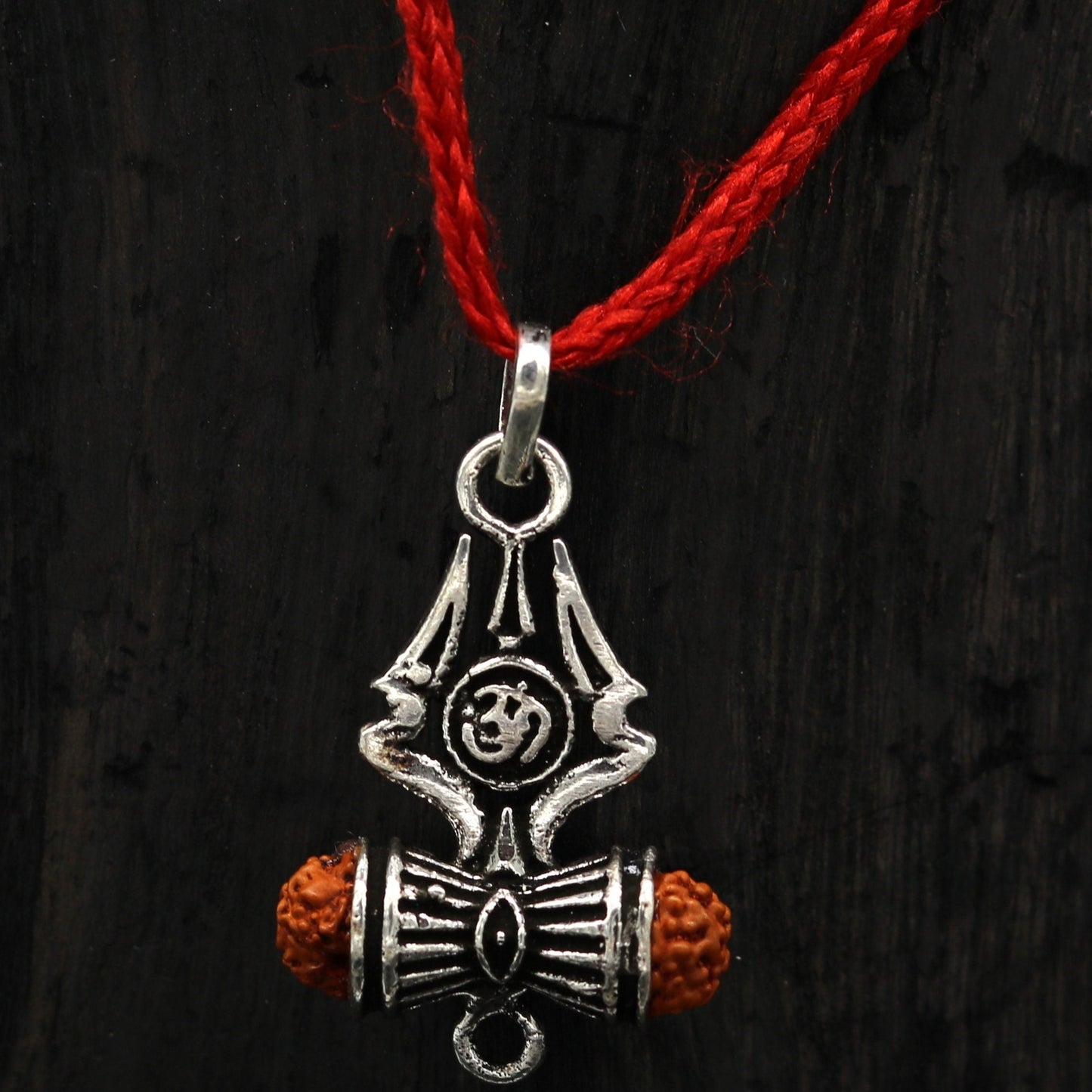 925 sterling silver lord shiva trident pendant, amazing customized Rudraksha trishul tribal belly dance personalized jewelry ssp322 - TRIBAL ORNAMENTS