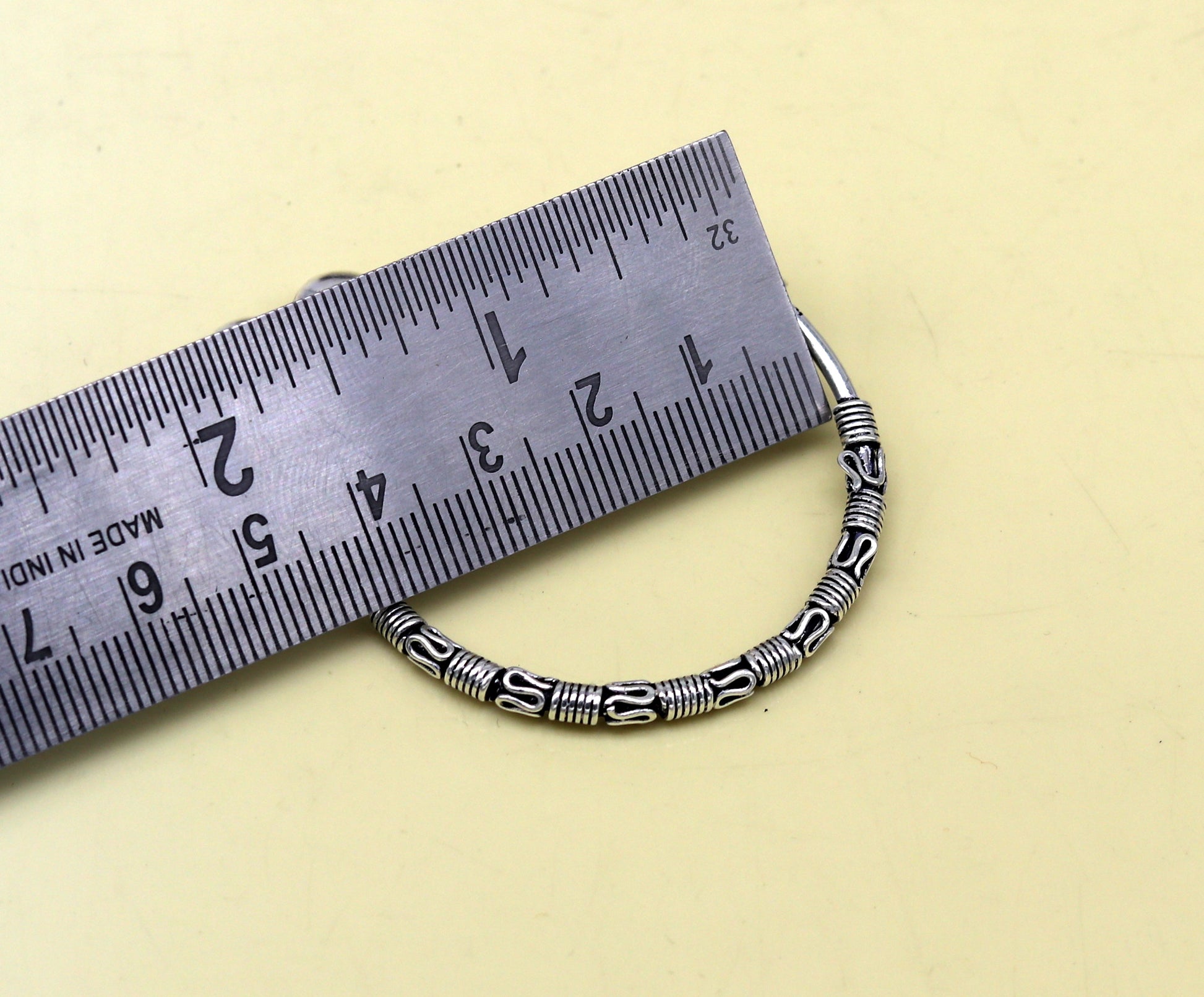 Exclusive stylish 925 sterling silver adjustable charm baby bangles kada, silver new born kids jewelry, oxidized jewelry bbk67 - TRIBAL ORNAMENTS