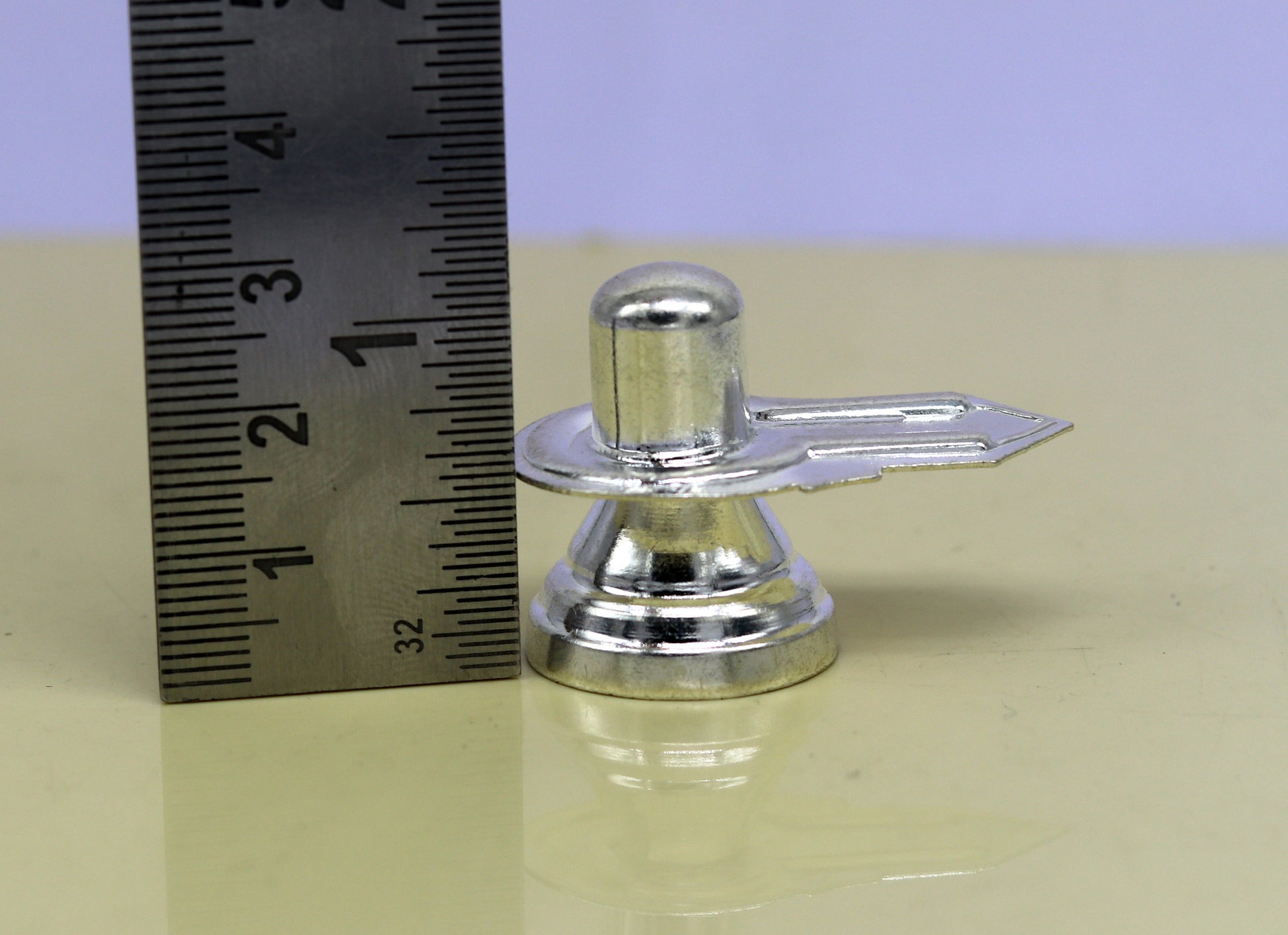 925 sterling silver handmade small shiva- linga, silver shivling puja utensils, home temple decor silver article accessories india su13 - TRIBAL ORNAMENTS