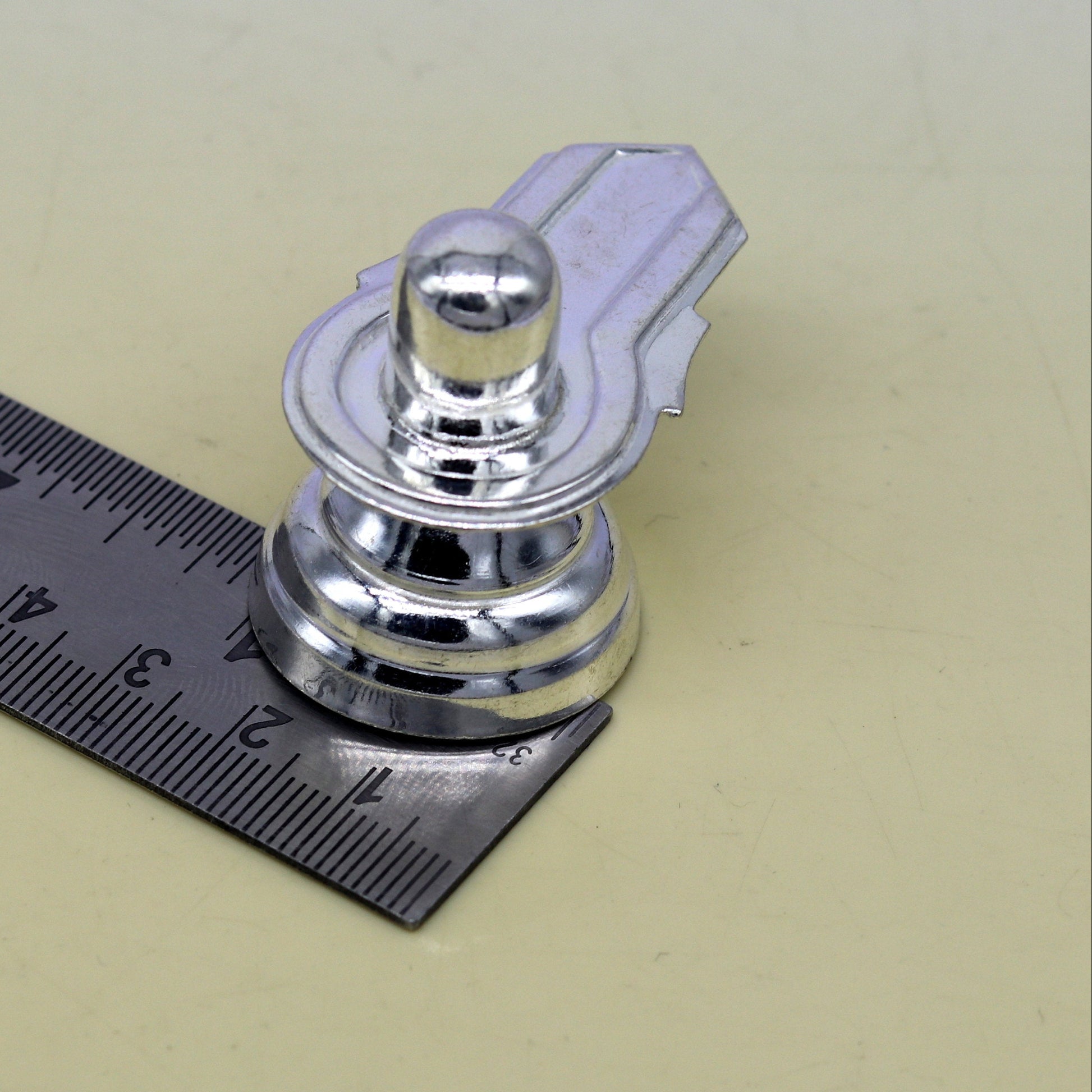 925 sterling silver handmade small shiva- linga, silver shivling puja utensils, home temple decor silver article accessories india su014 - TRIBAL ORNAMENTS
