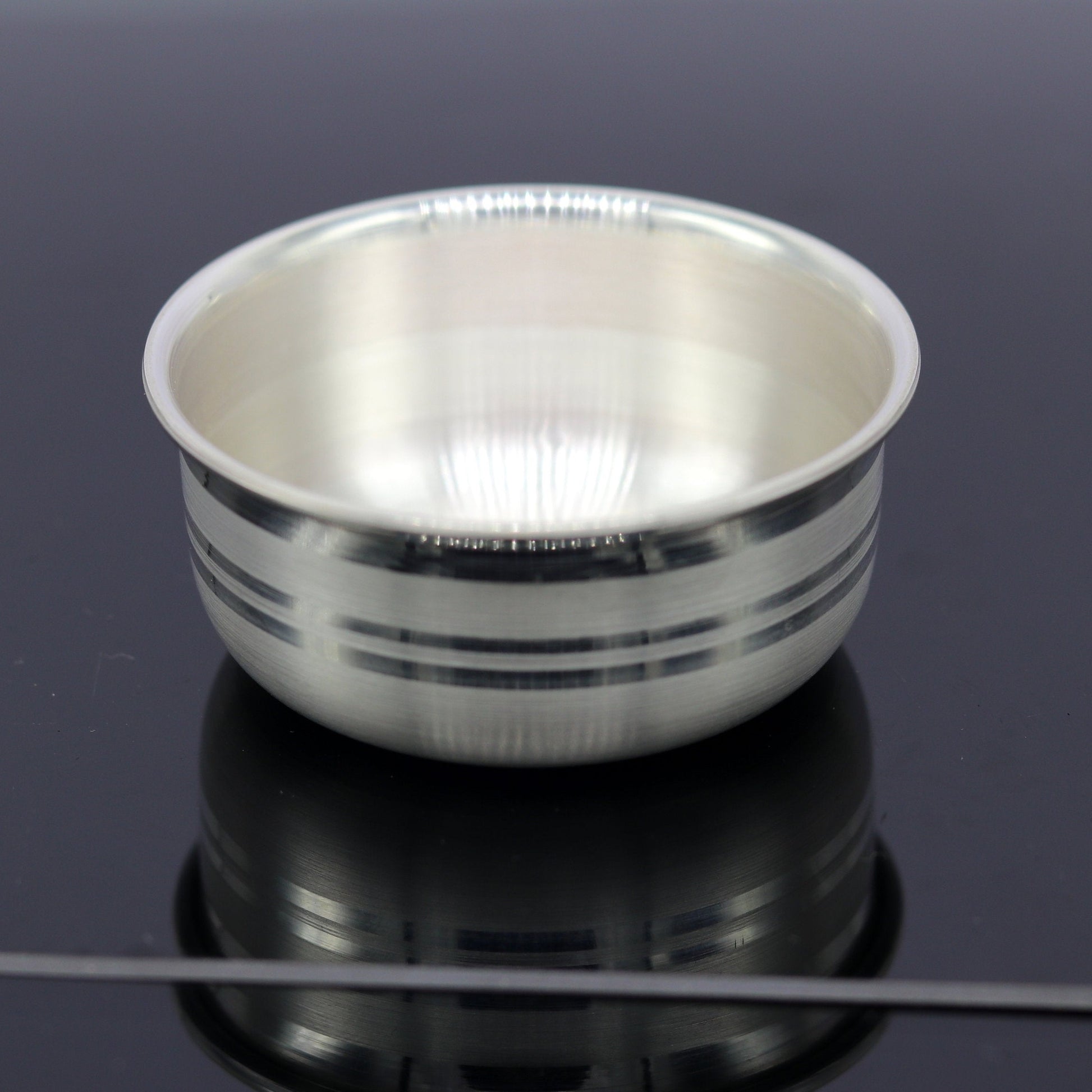 999 fine silver handmade small baby bowl , silver tumbler, flask, stay baby/kids healthy, silver vessels utensils sv99 - TRIBAL ORNAMENTS