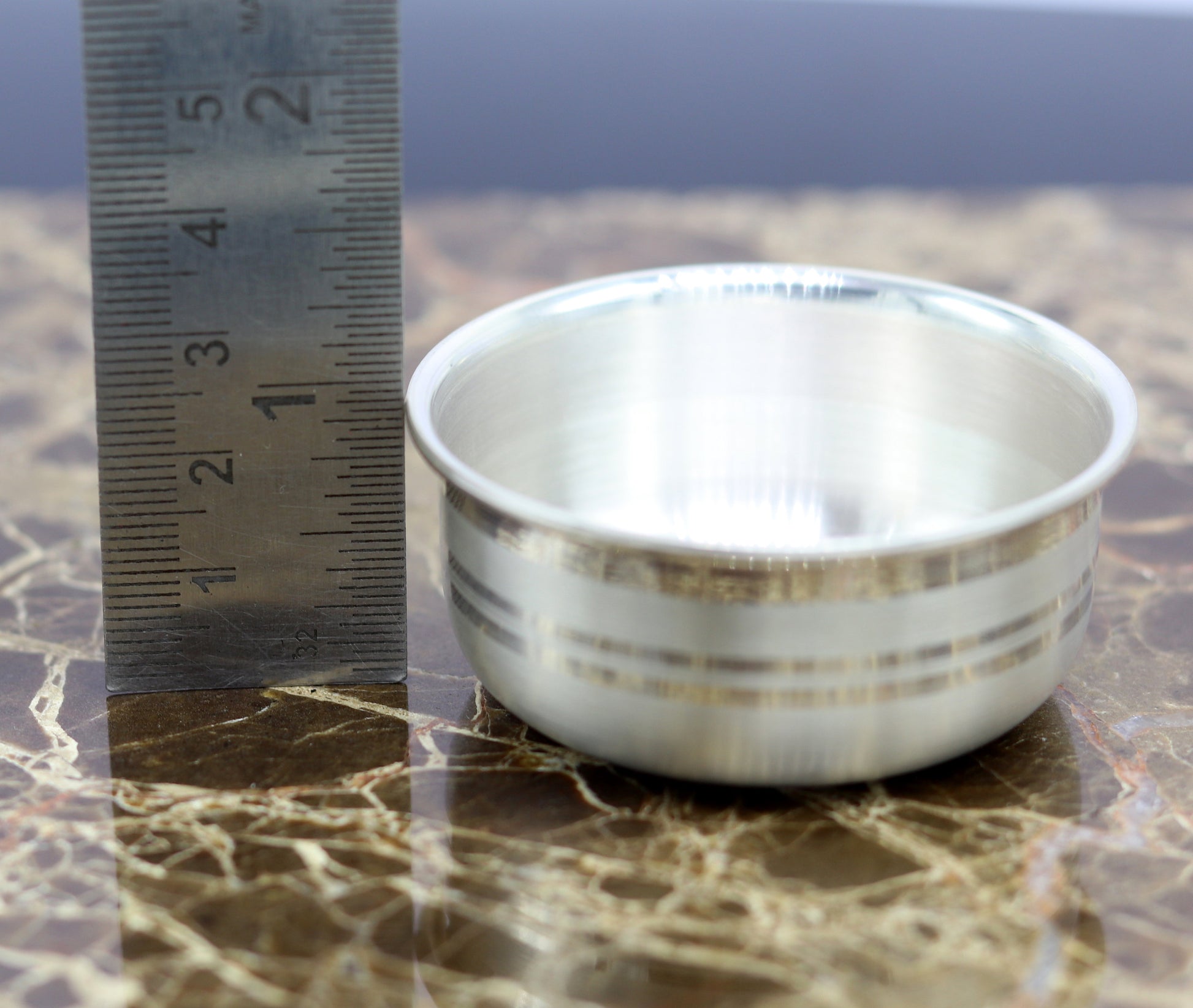 999 fine silver handmade small baby bowl , silver tumbler, flask, stay baby/kids healthy, silver vessels utensils sv99 - TRIBAL ORNAMENTS