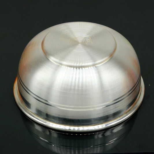 999 pure sterling silver handmade solid silver bowl kitchen utensils, vessels, silver has antibacterial properties, keep stay healthy sv54 - TRIBAL ORNAMENTS