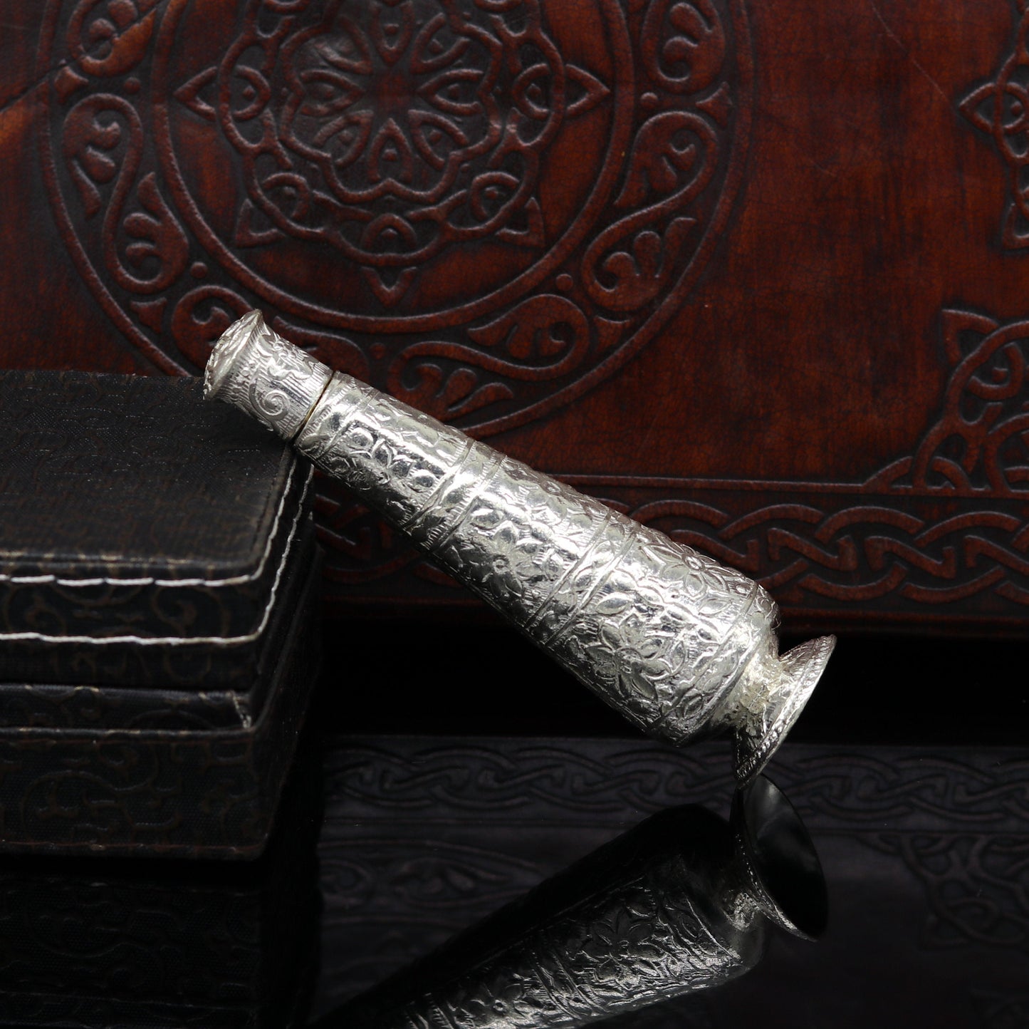 925 sterling silver trinket box, sindoor box/ casket box bridal Vermilion gifts jewelry box collection, container box, jewelry box art stb85 - TRIBAL ORNAMENTS
