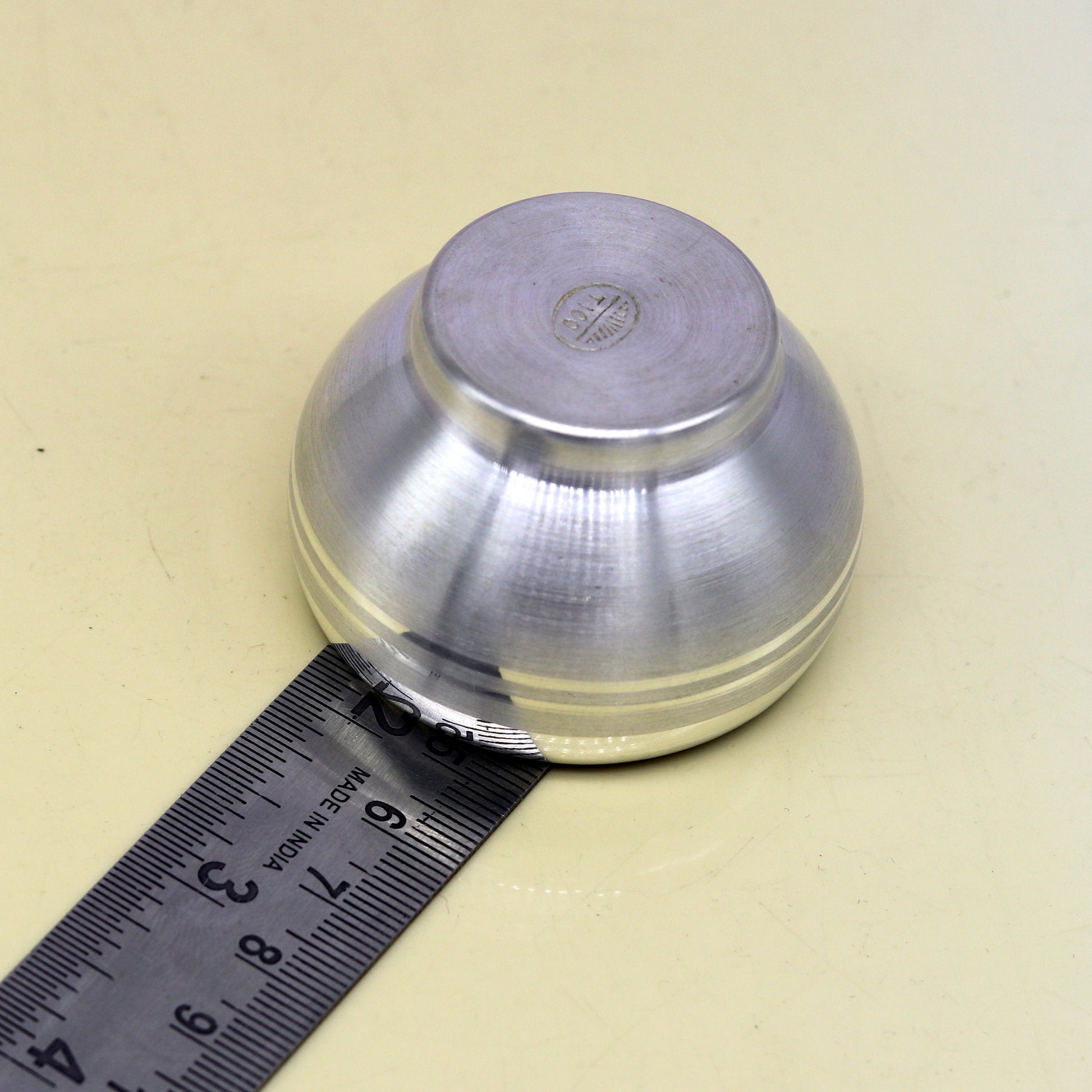 999 pure sterling silver handmade silver puja utensils bowl/tumbler silver vessel, silver article/ accessories, healthy family gift sv97 - TRIBAL ORNAMENTS