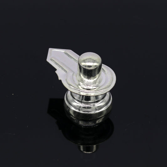 925 sterling silver handmade small shiva- linga, silver shivling puja utensils, home temple decor silver article accessories india su014 - TRIBAL ORNAMENTS