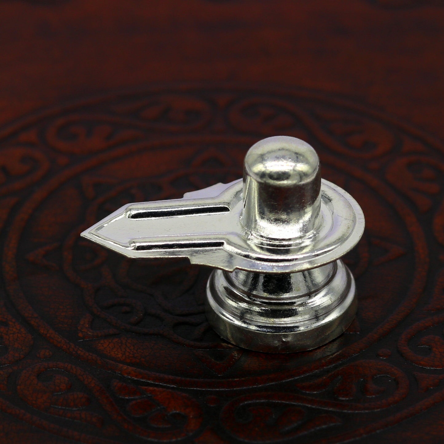 925 sterling silver handmade idol lord shiva- linga, silver shivling puja utensils, home temple puja silver article accessories india art73 - TRIBAL ORNAMENTS