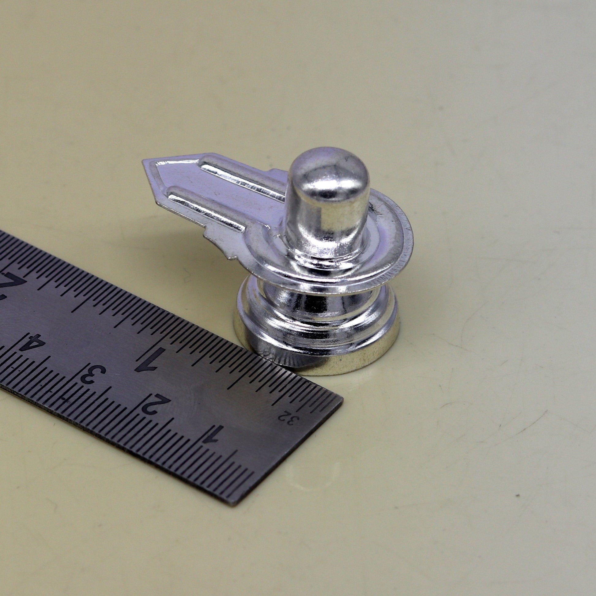 925 sterling silver handmade small shiva- linga, silver shivling puja utensils, home temple decor silver article accessories india su13 - TRIBAL ORNAMENTS