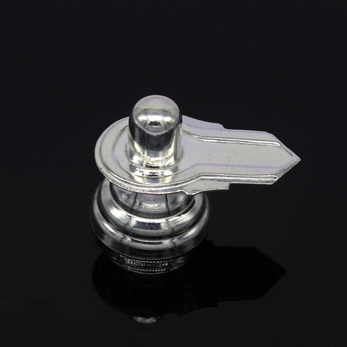 925 sterling silver handmade idol lord shiva- linga, silver shivling puja utensils, home temple puja silver article accessories india art73 - TRIBAL ORNAMENTS