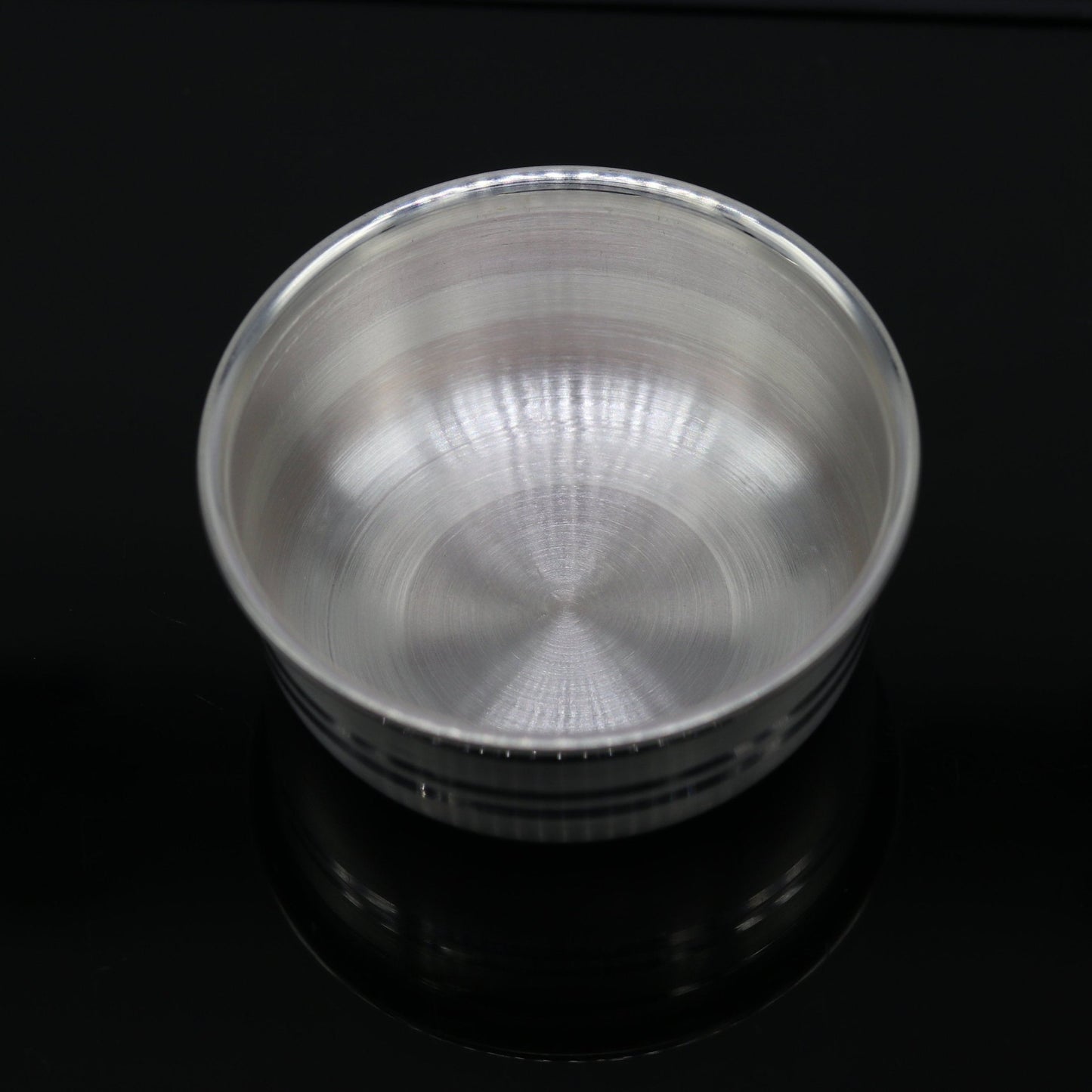 999 fine silver handmade small baby bowl , silver tumbler, flask, stay baby/kids healthy, silver vessels utensils sv99 - TRIBAL ORNAMENTS