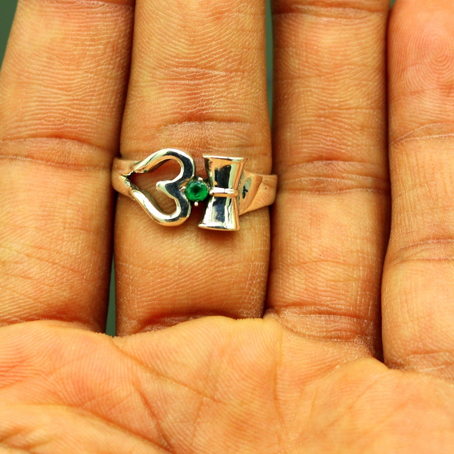 925 sterling silver vintage customized design shiva trident trishul ring band, excellent customized pretty ring unisex jewelry sr280 - TRIBAL ORNAMENTS