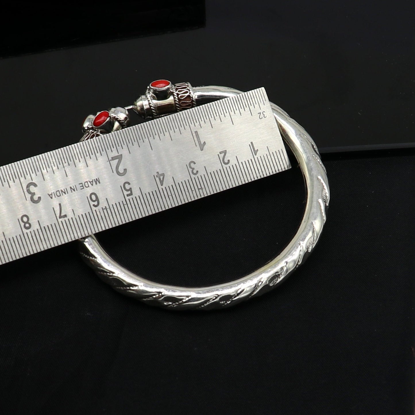 Stylish fancy customized 925 sterling silver men's and women's bangle cuff bracelet, gorgeous gifting jewelry india nssk312 - TRIBAL ORNAMENTS