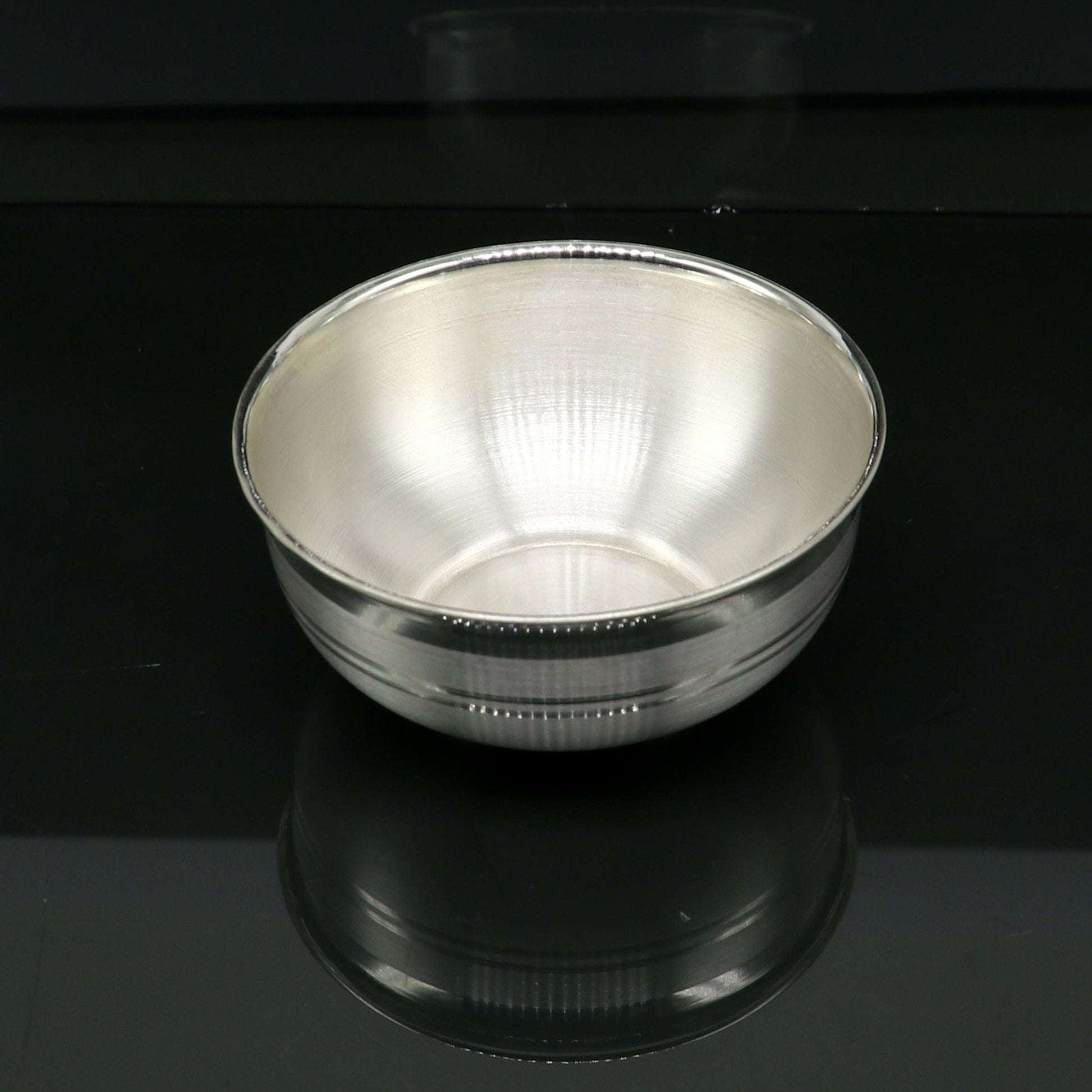 999 fine solid silver handmade bowl baby gift, pure silver vessel, silver utensils, silver puja article, puja utensils bowl India sv107 - TRIBAL ORNAMENTS