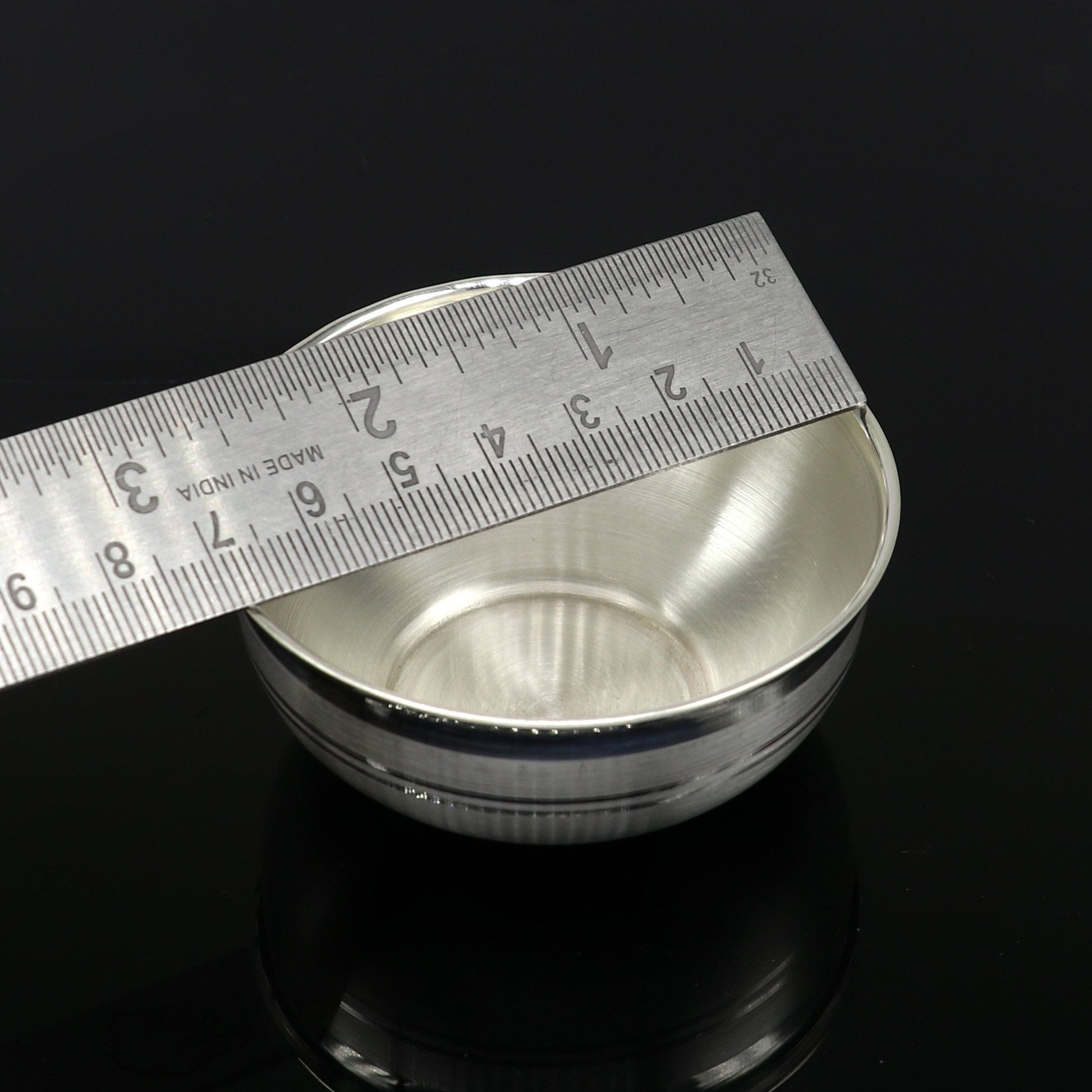 999 fine solid silver handmade bowl baby gift, pure silver vessel, silver utensils, silver puja article, puja utensils bowl India sv107 - TRIBAL ORNAMENTS