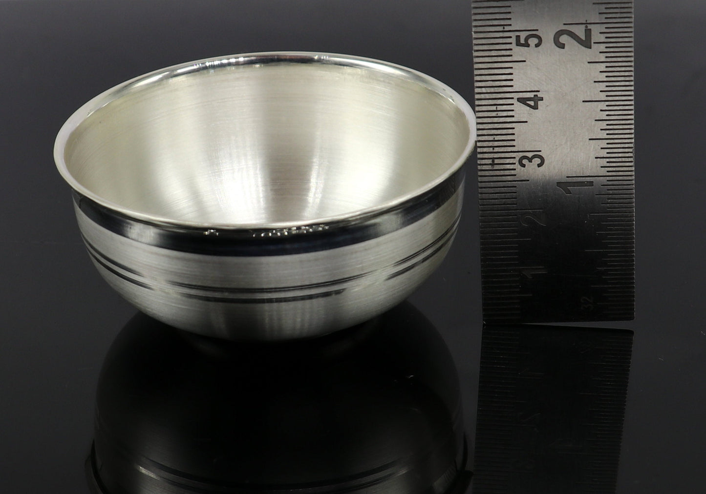 999 fine solid silver handmade bowl baby gift, pure silver vessel, silver utensils, silver puja article, puja utensils bowl India sv107 - TRIBAL ORNAMENTS