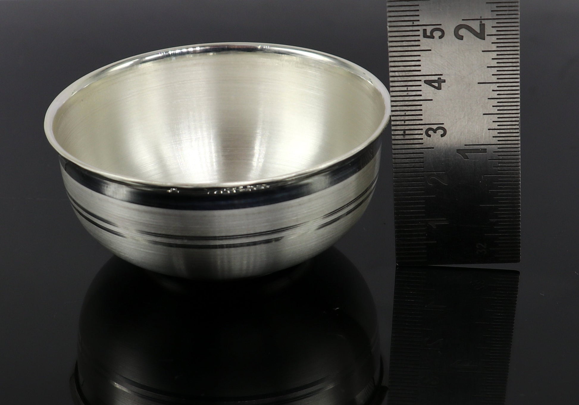 999 fine solid silver handmade bowl baby gift, pure silver vessel, silver utensils, silver puja article, puja utensils bowl India sv107 - TRIBAL ORNAMENTS