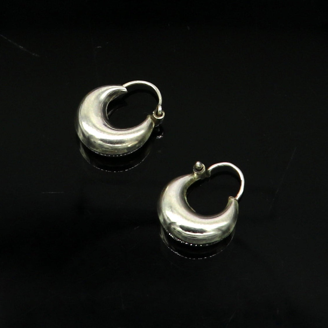 925 sterling silver excellent customized traditional indian style hoops earring, amazing unisex light weight hoops earring ear525 - TRIBAL ORNAMENTS