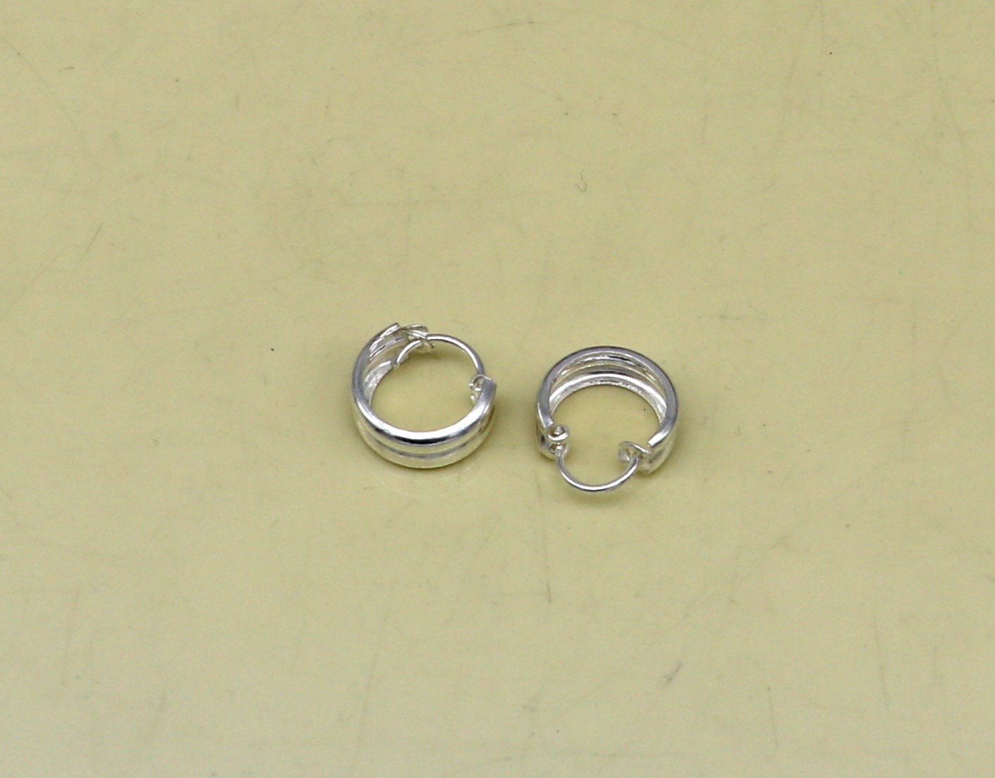 925 sterling silver excellent customized traditional indian style hoops earring, amazing unisex light weight hoops earring s893 - TRIBAL ORNAMENTS