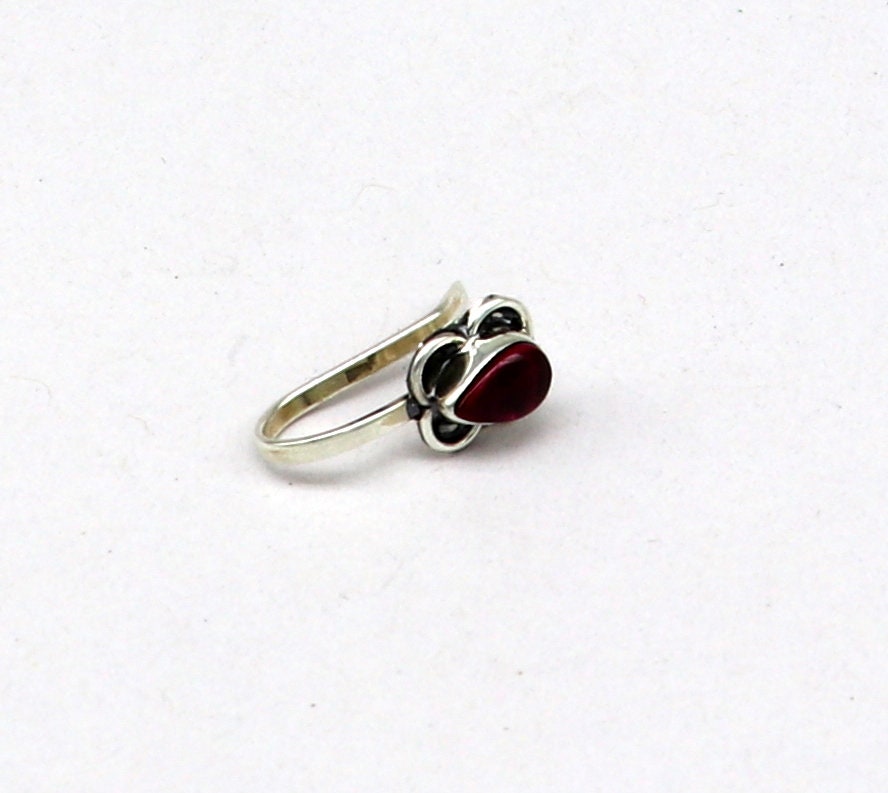 925 sterling silver vintage antique design single stone nose pin, Bollywood stylish clip on nose plug best gifting party jewelry np116 - TRIBAL ORNAMENTS