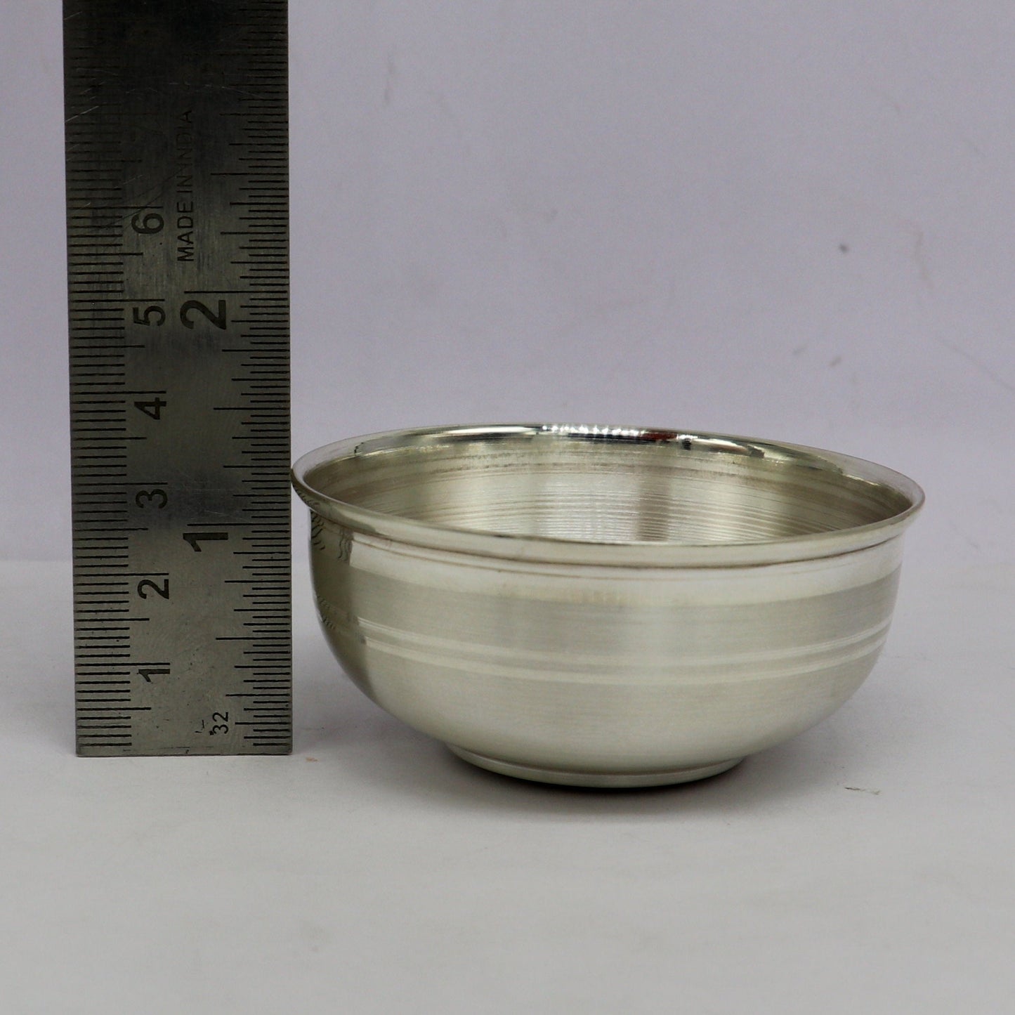 999 pure fine silver handmade utensils, silver article, silver vessel, silver accessories, silver puja art, silver baby bowl set sv105 - TRIBAL ORNAMENTS