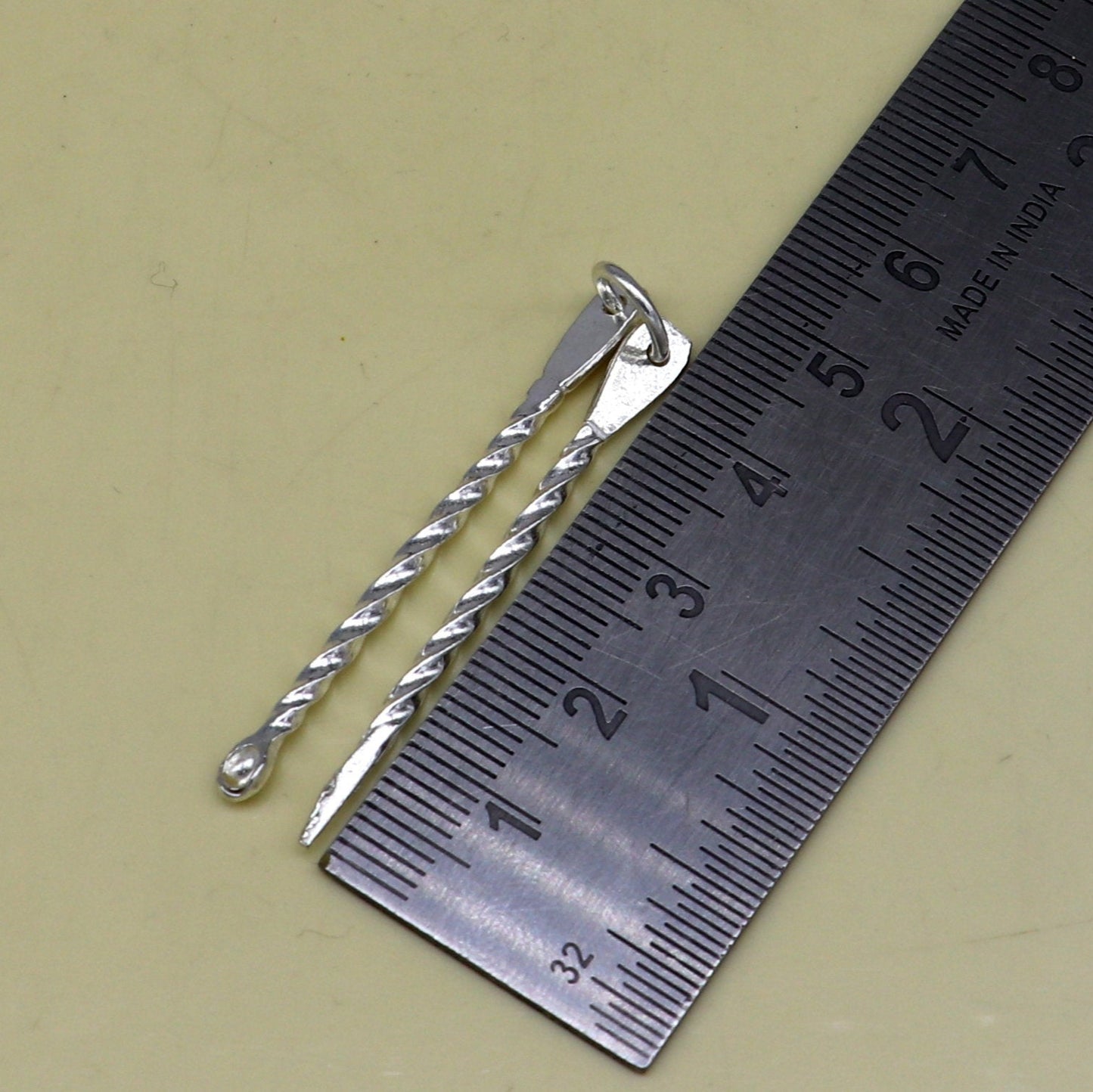 Solid silver toothpick and ear cleaner, Silver is Anti-Microbial, Anti-Allergic, Anti-Septic Silver is the best metal for personal safety - TRIBAL ORNAMENTS