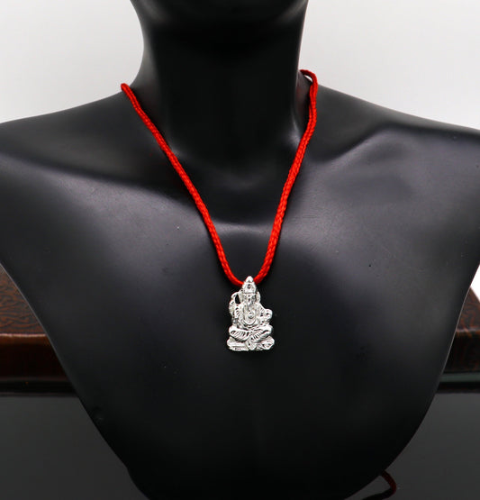 925 sterling silver customized idol Ganesha design stylish pedant, fabulous  pendant unisex jewelry from India, unique fancy jewelry ssp425 - TRIBAL ORNAMENTS