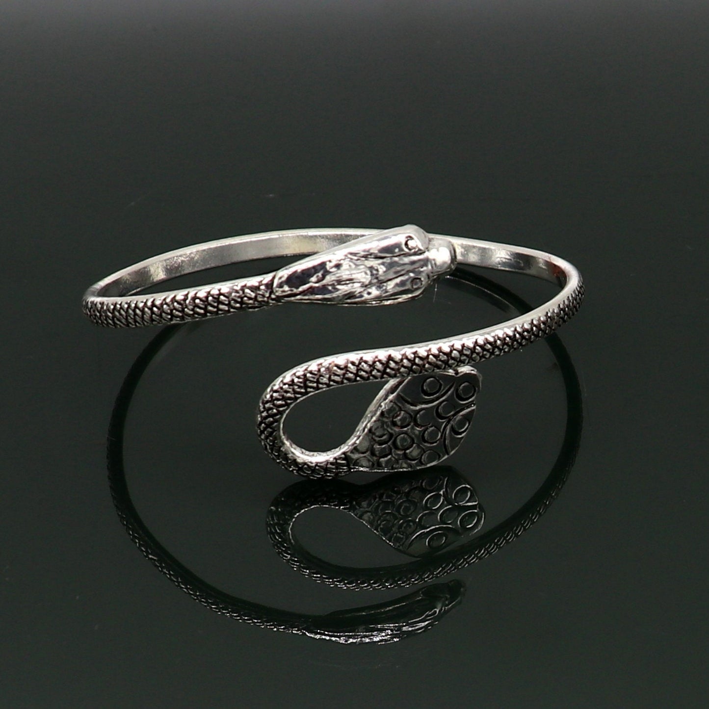 925 sterling silver customized snake style cuff bracelet adjustable bangle, fabulous wedding brides collection, best gifting jewelry nssk336 - TRIBAL ORNAMENTS