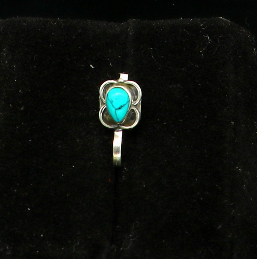 925 sterling silver customized design turquoise nose pin, clip on nose pin, un piercing nose pin, plug ,best Bollywood stylish jewelry np95 - TRIBAL ORNAMENTS