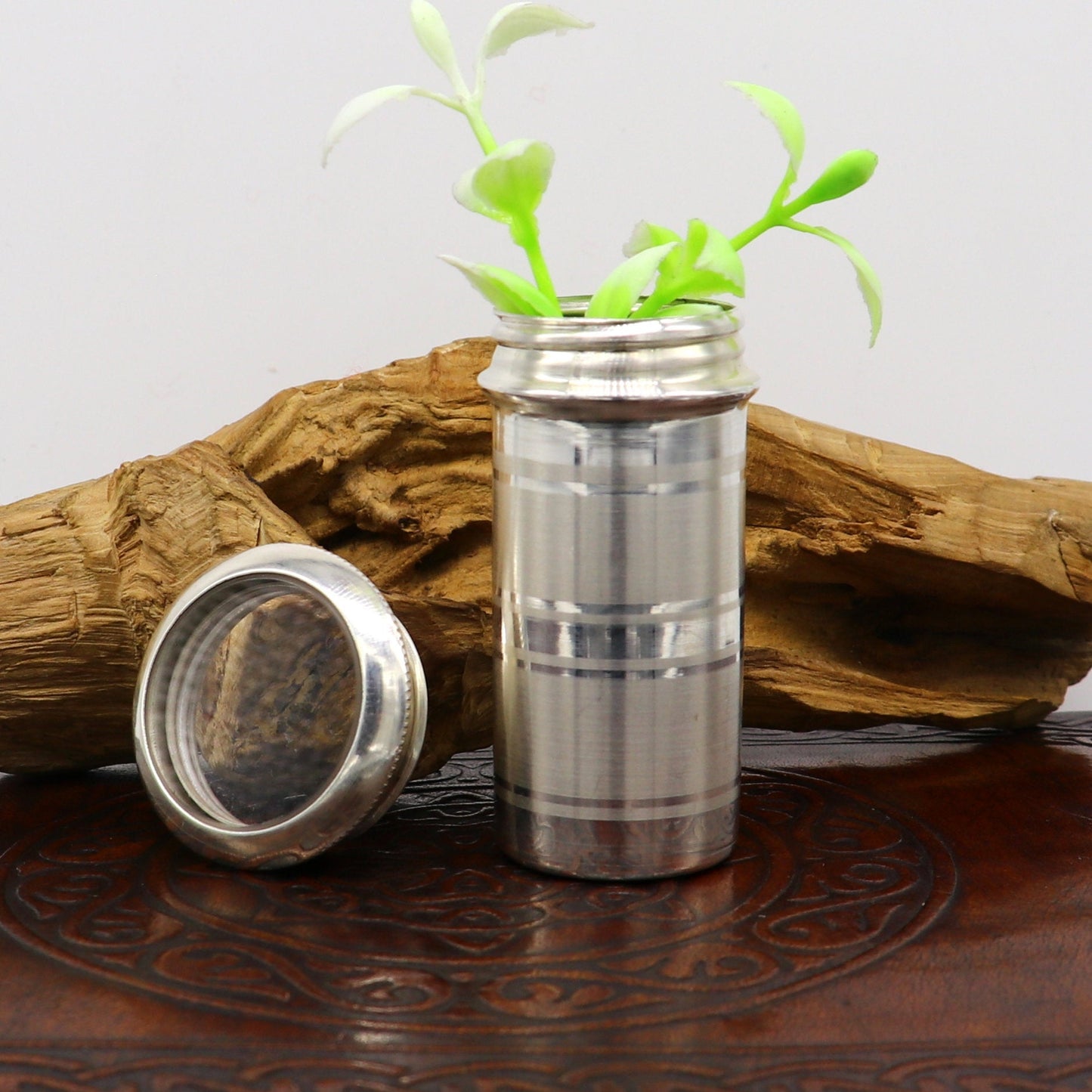 999 fine solid silver handmade small pill box, Tobacco box, storage box silver utensils, silver box, personal box men's accessories su151 - TRIBAL ORNAMENTS