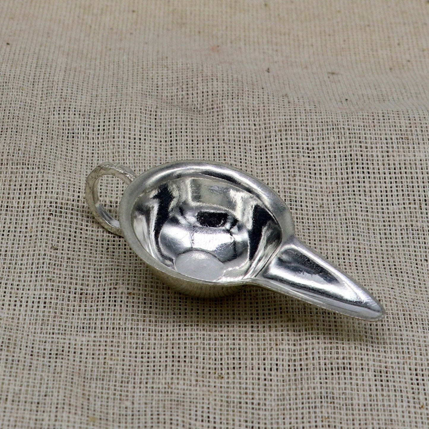 999 fine silver handmade new born baby feeder, water/milk silver feeder, silver baby food set , baby kids utensils for stay healthy sv127 - TRIBAL ORNAMENTS