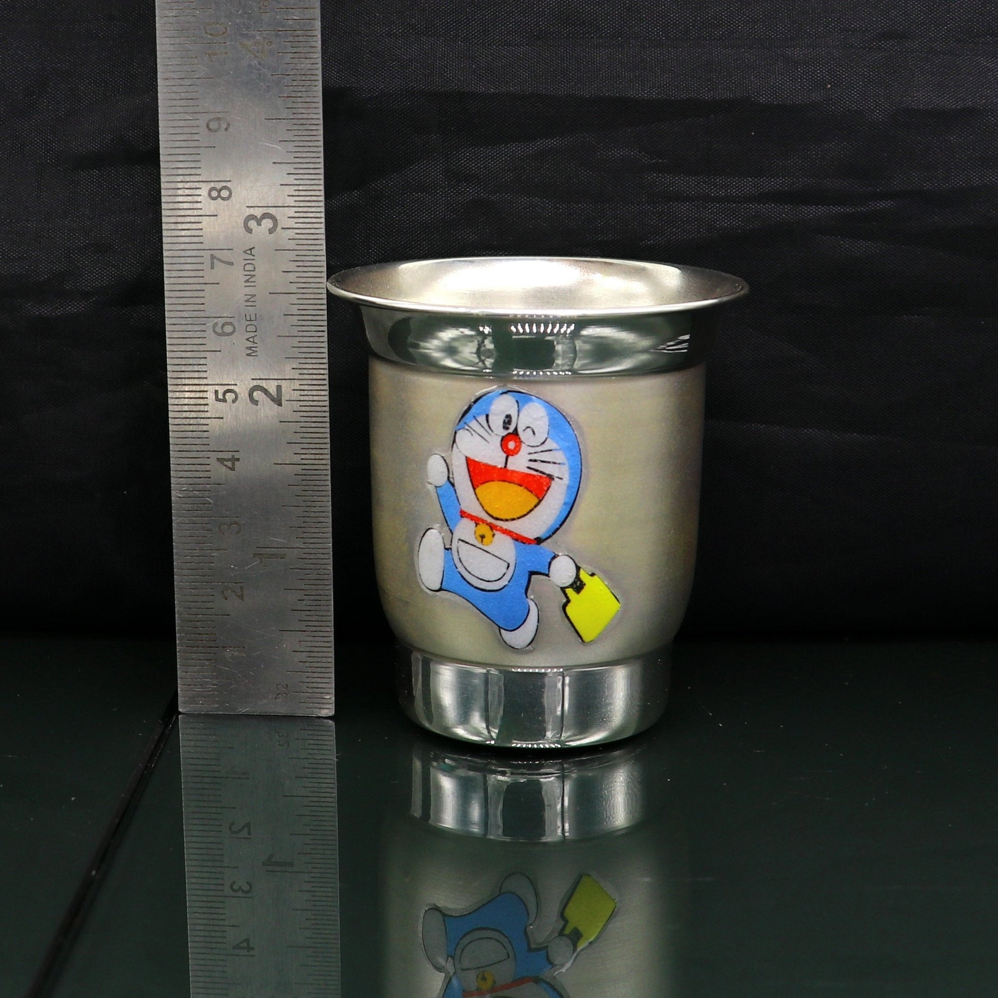 925 fine silver combo bowl, spoon ,Water/milk tumbler and plate/tray, silver baby dinner set utensils, best gifting utensils ideas sv131 - TRIBAL ORNAMENTS