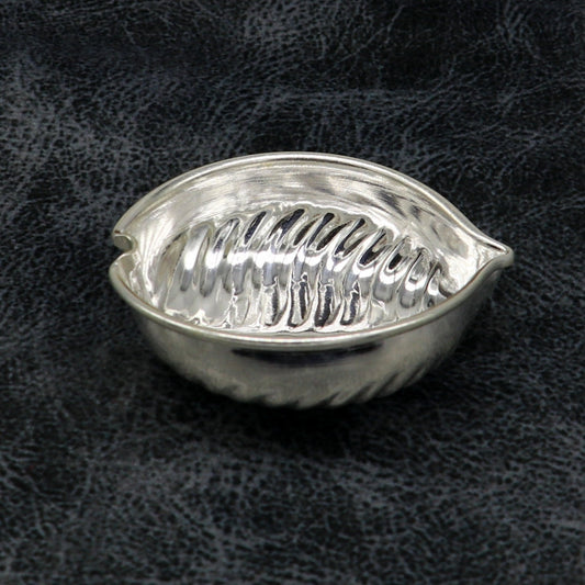 Pure 925 silver handcrafted design tilak bowl, sindur bowl, kesar chandan, saffron sandal bowl, puja utensils, baby feeder article su177 - TRIBAL ORNAMENTS