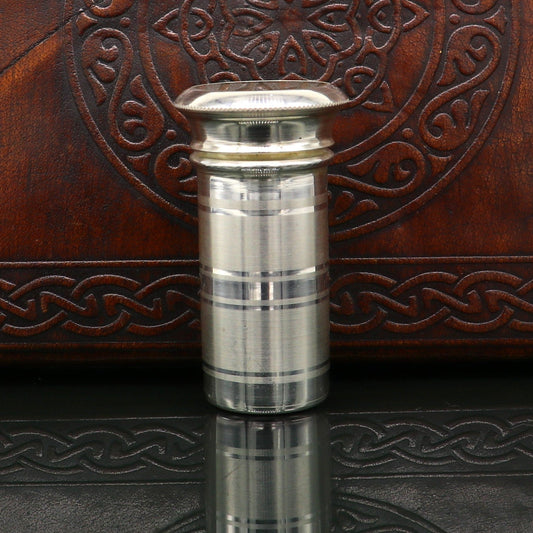 999 fine solid silver handmade small pill box, Tobacco box, storage box silver utensils, silver box, personal box men's accessories su151 - TRIBAL ORNAMENTS