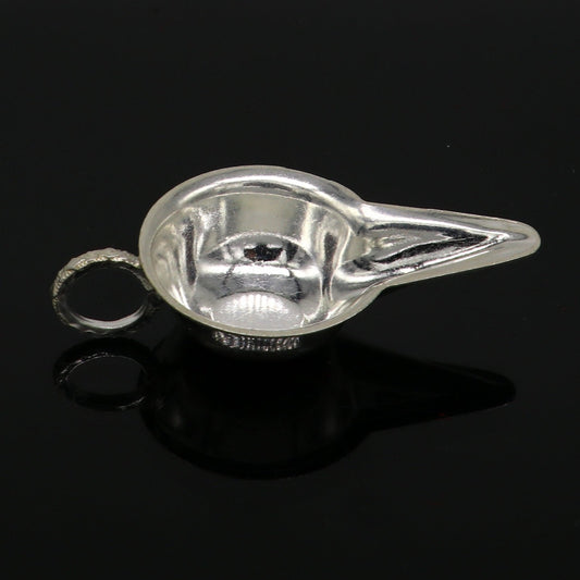 999 fine silver handmade new born baby feeder, water/milk silver feeder, silver baby food set , baby kids utensils for stay healthy sv127 - TRIBAL ORNAMENTS