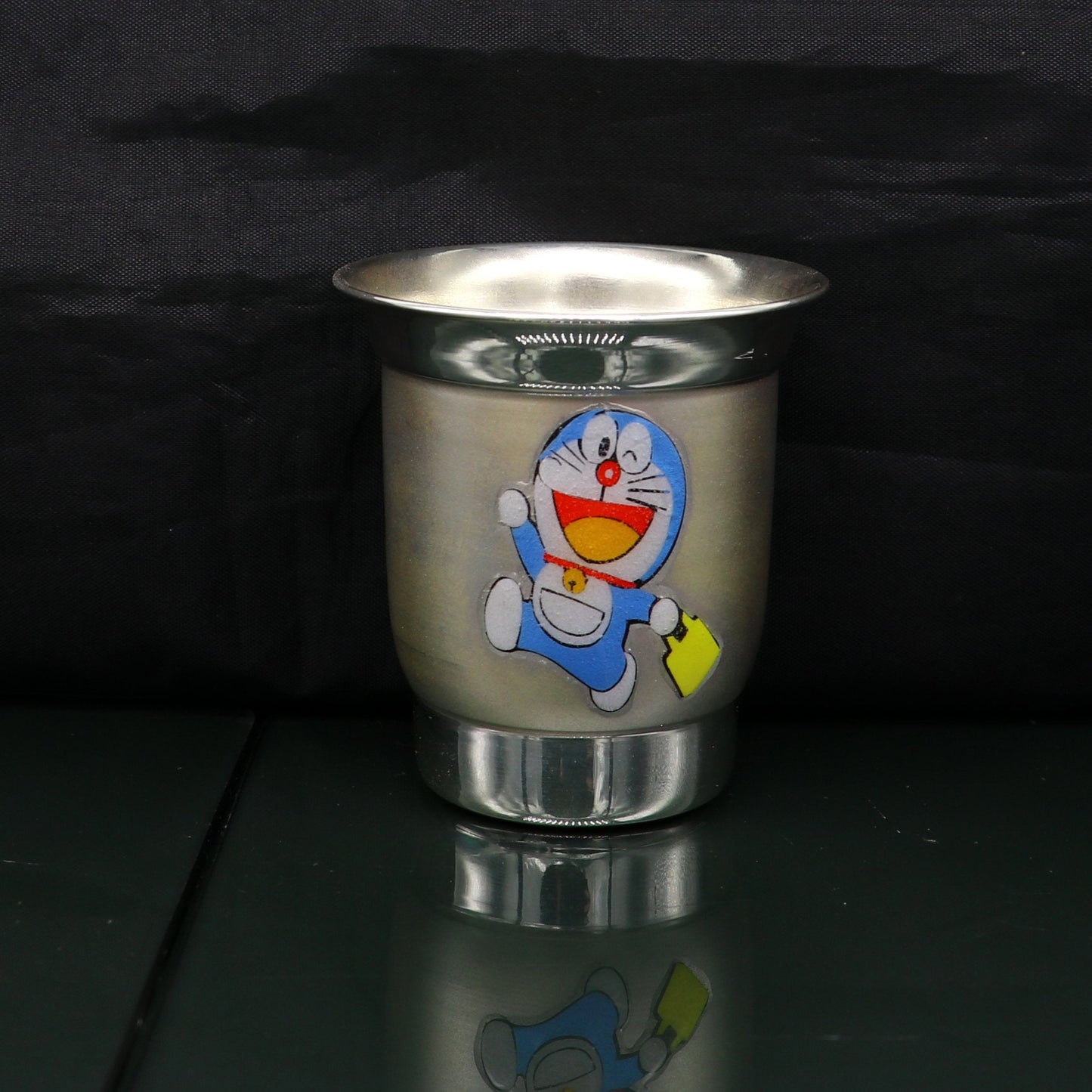 925 fine silver combo bowl, spoon ,Water/milk tumbler and plate/tray, silver baby dinner set utensils, best gifting utensils ideas sv131 - TRIBAL ORNAMENTS