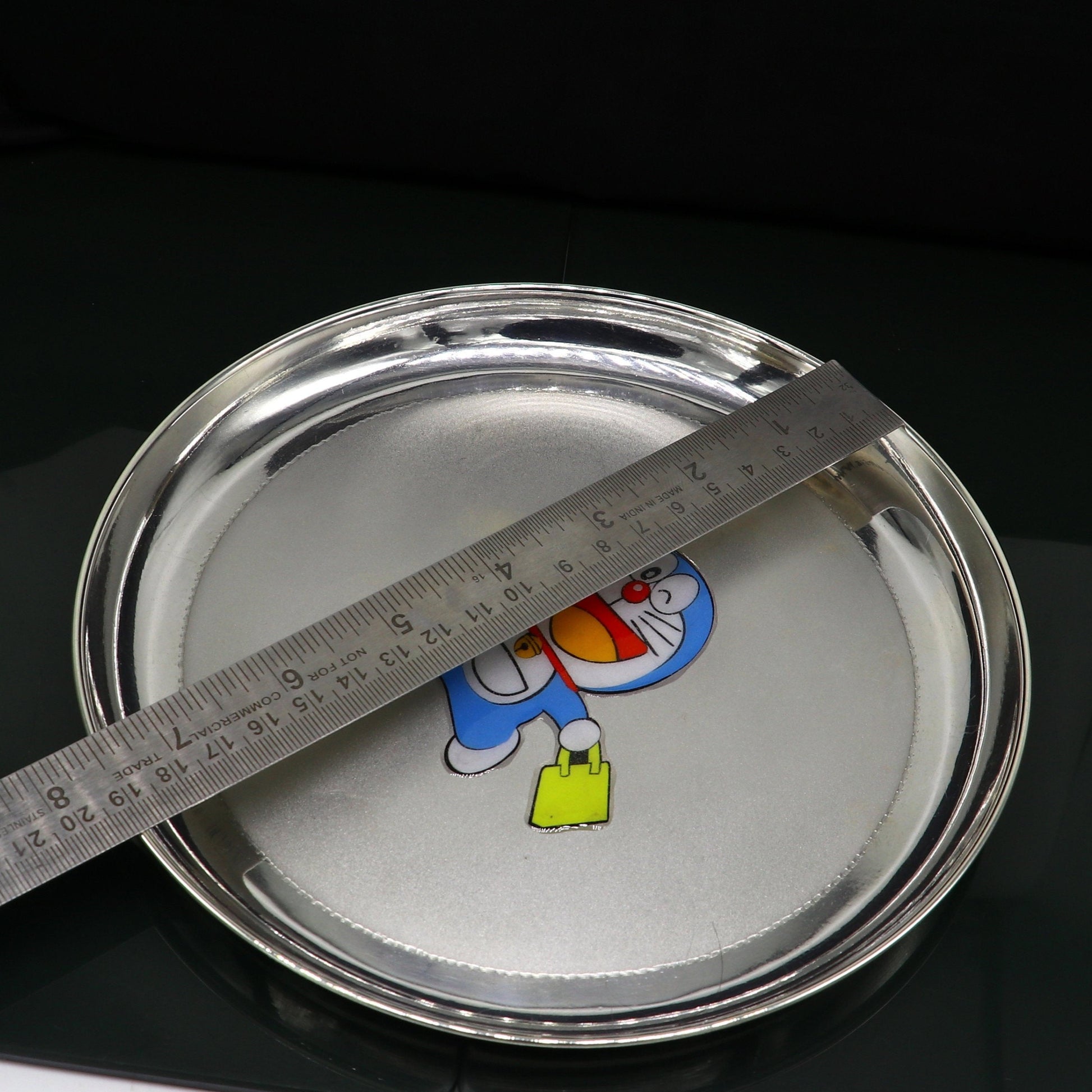 925 fine silver combo bowl, spoon ,Water/milk tumbler and plate/tray, silver baby dinner set utensils, best gifting utensils ideas sv131 - TRIBAL ORNAMENTS