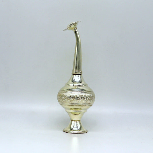 925 sterling silver customized design silver spray bottle, silver perfume bottle, royal style spray article, puja utensils, best gift su164 - TRIBAL ORNAMENTS