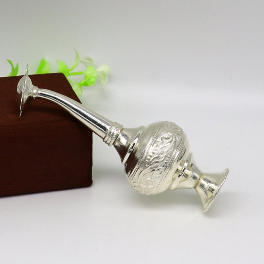 925 sterling silver customized design silver spray bottle, silver perfume bottle, royal style spray article, puja utensils, best gift su165 - TRIBAL ORNAMENTS