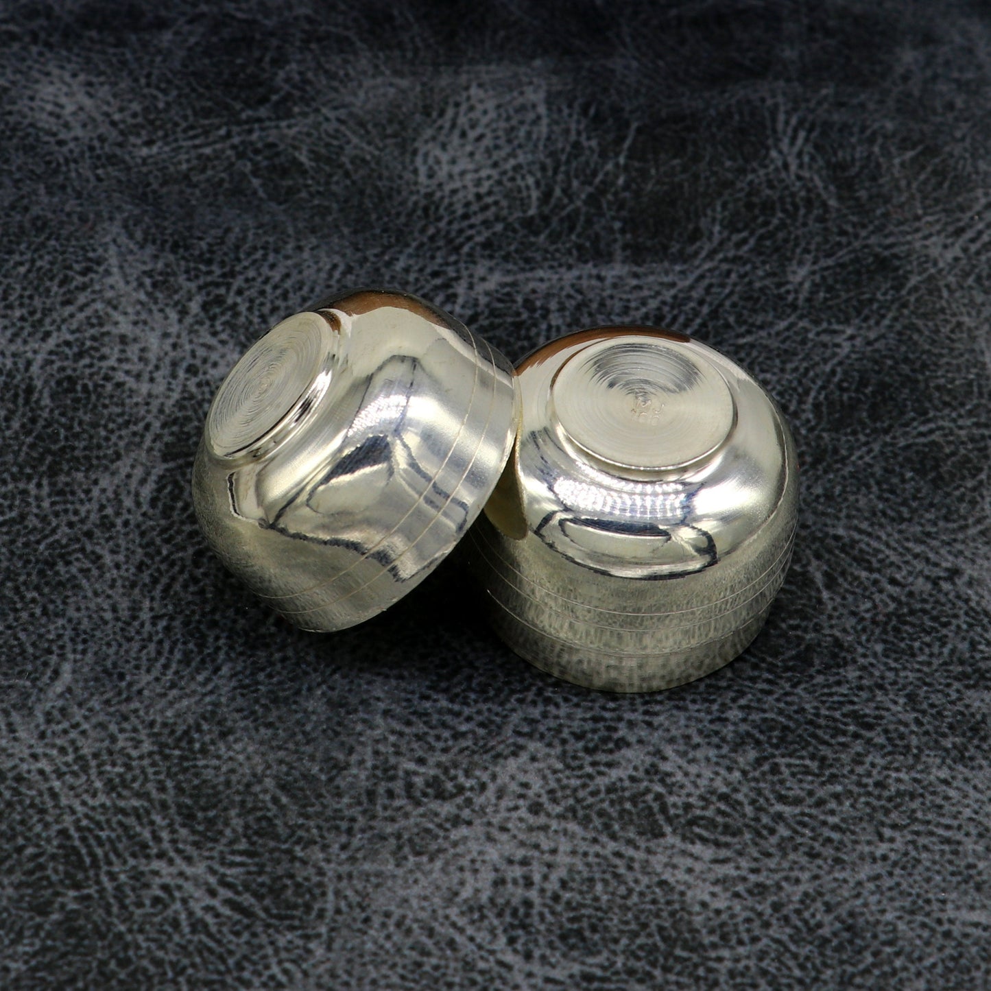 999 fine silver handmade gorgeous prasad box for god, trinket box, container box, brides gifting, jewelry box, solid silver article stb94 - TRIBAL ORNAMENTS