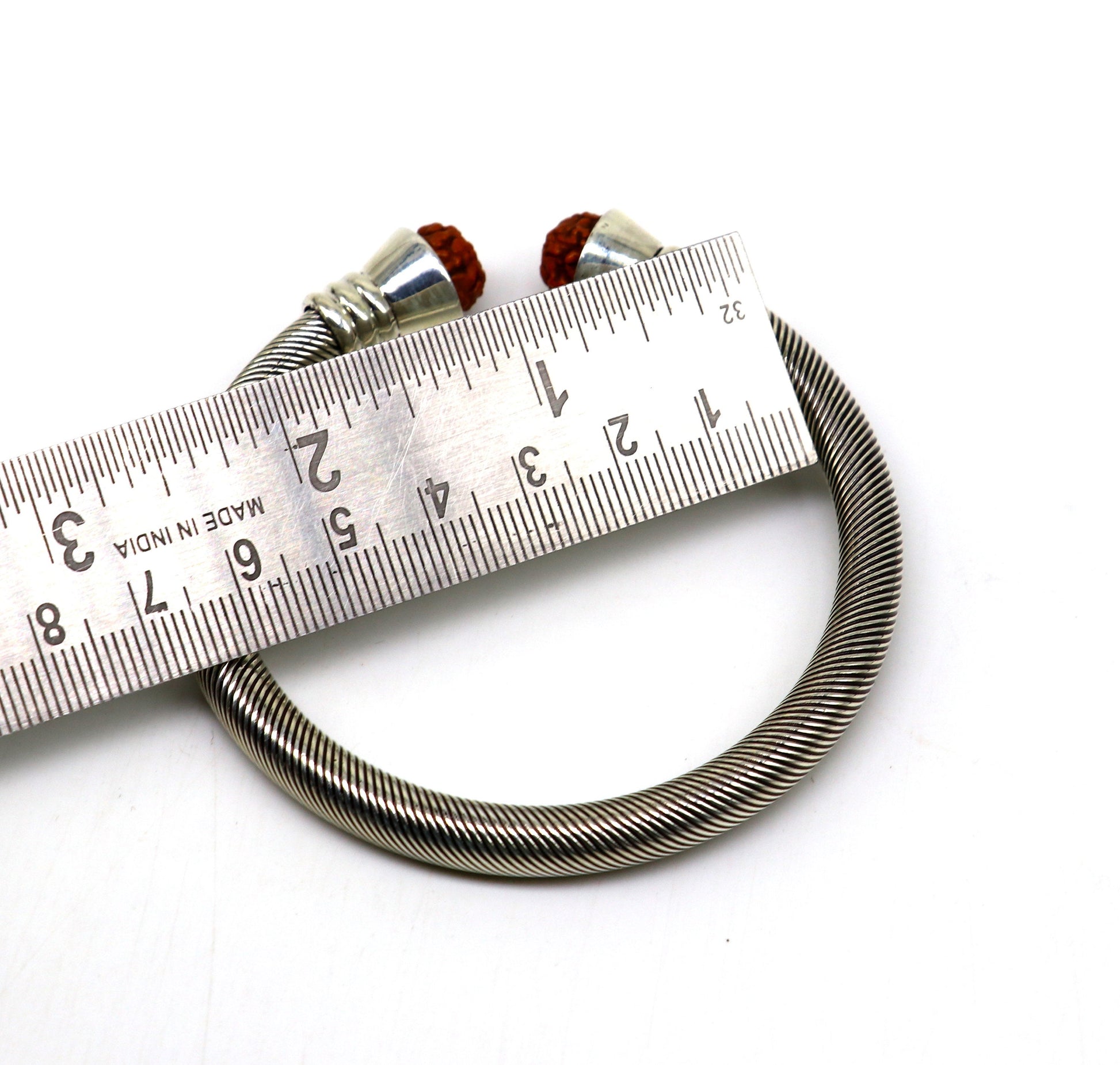 925 Sterling silver handmade vintage antique stylish customized kada bangle bracelet, adjustable by twisting, unisex gifting jewelry nsk356 - TRIBAL ORNAMENTS