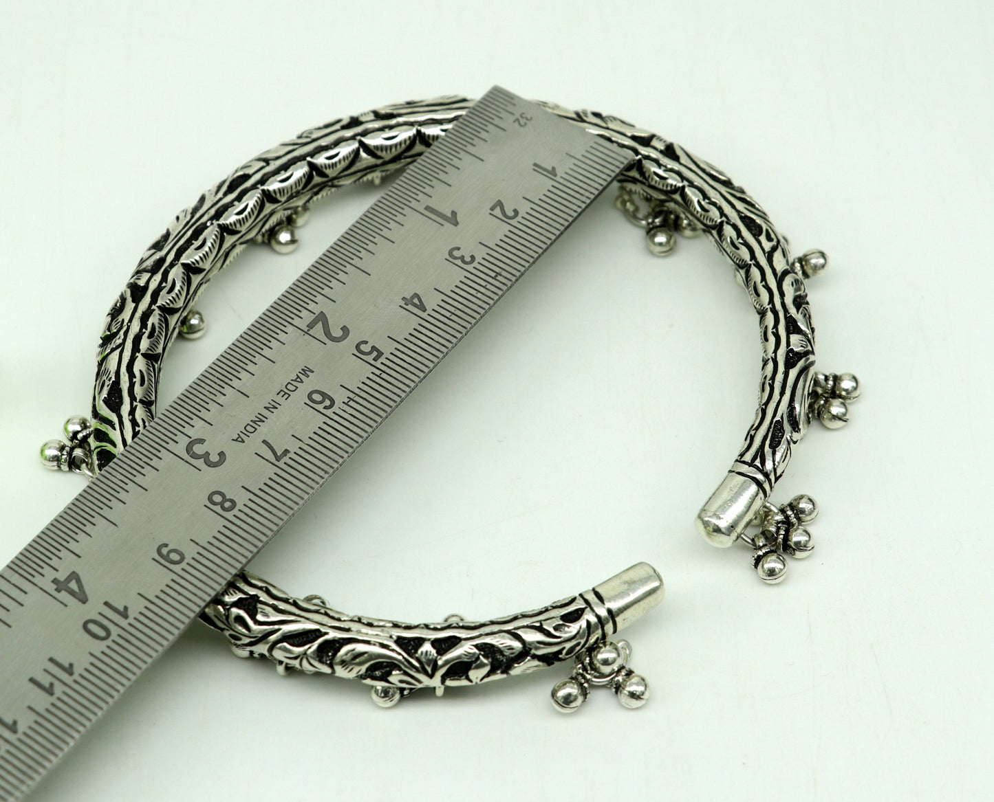 925 pure silver Vintage antique design handmade gorgeous oxidized foot kada ankle bracelet tribal ethnic silver jewelry sak27 - TRIBAL ORNAMENTS