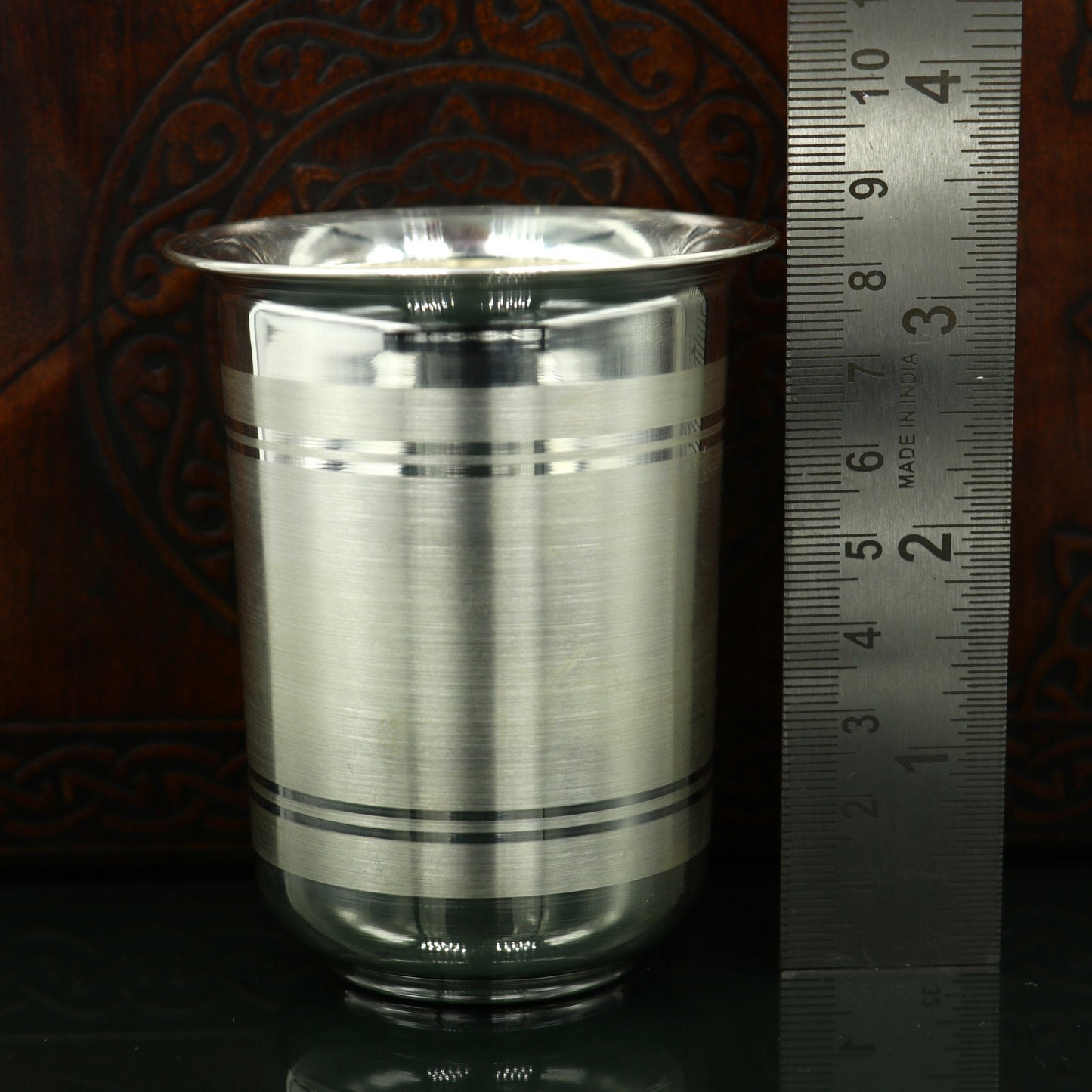 925 sterling silver handmade design water or milk glass cup for baby food, best gifting idea, silver utensils, silver kitchen article sv167 - TRIBAL ORNAMENTS