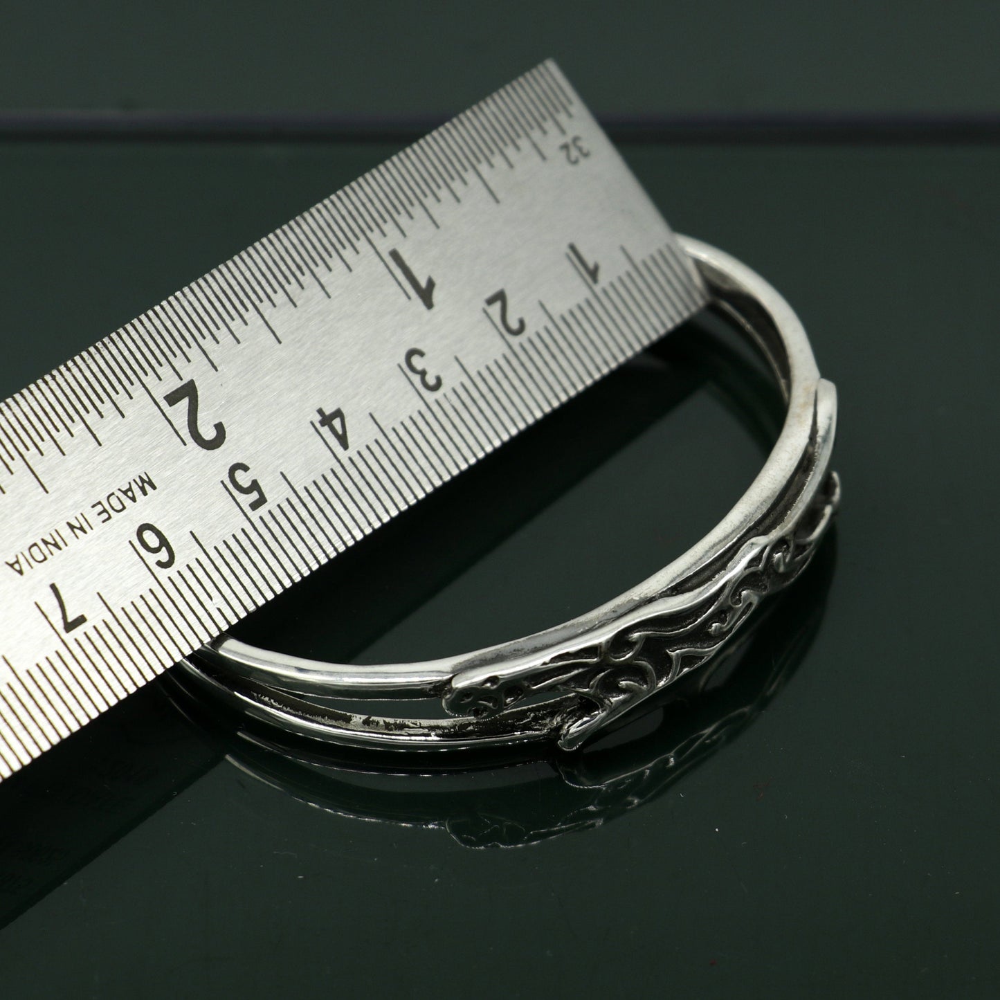 Authentic 925 sterling silver exclusive handmade Tiger design cuff kada bracelet, easy to adjust with your wrist, unisex jewelry cuff51 - TRIBAL ORNAMENTS