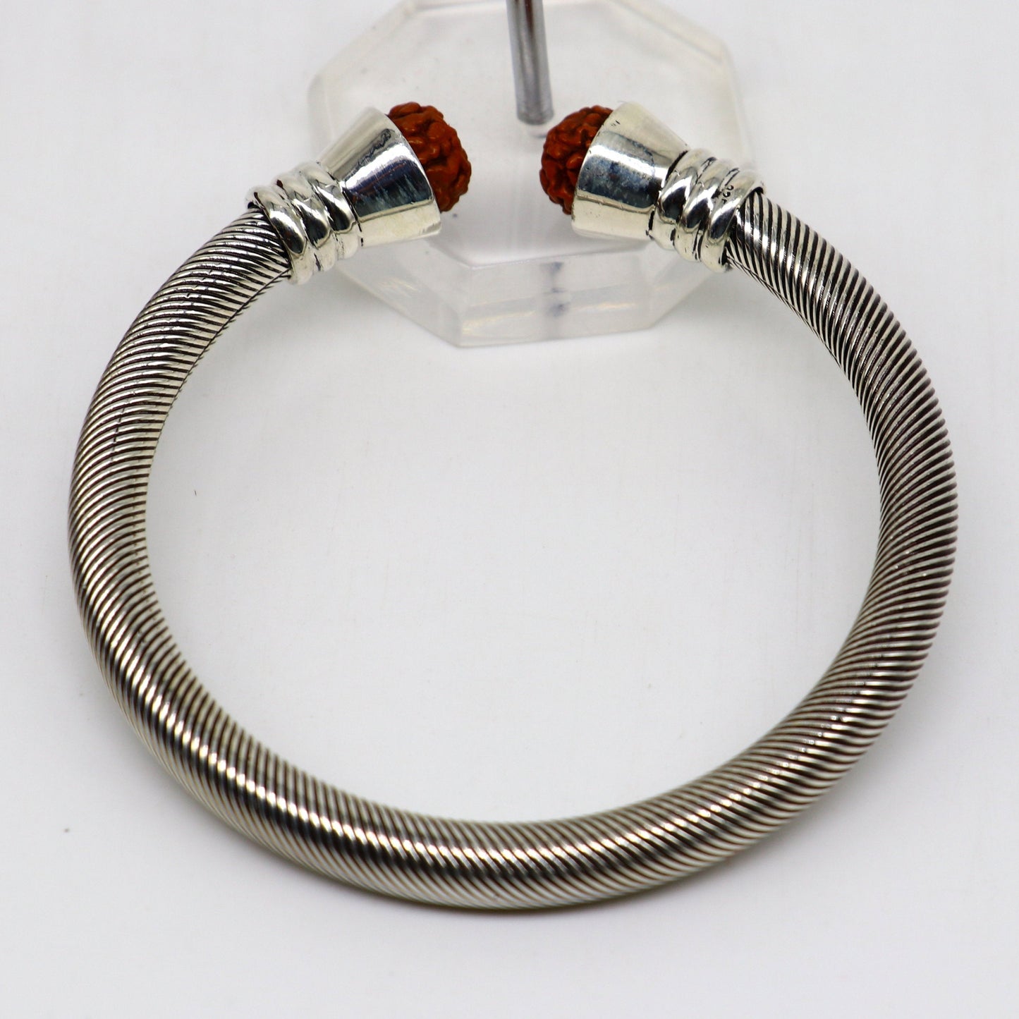 925 Sterling silver handmade vintage antique stylish customized kada bangle bracelet, adjustable by twisting, unisex gifting jewelry nsk356 - TRIBAL ORNAMENTS