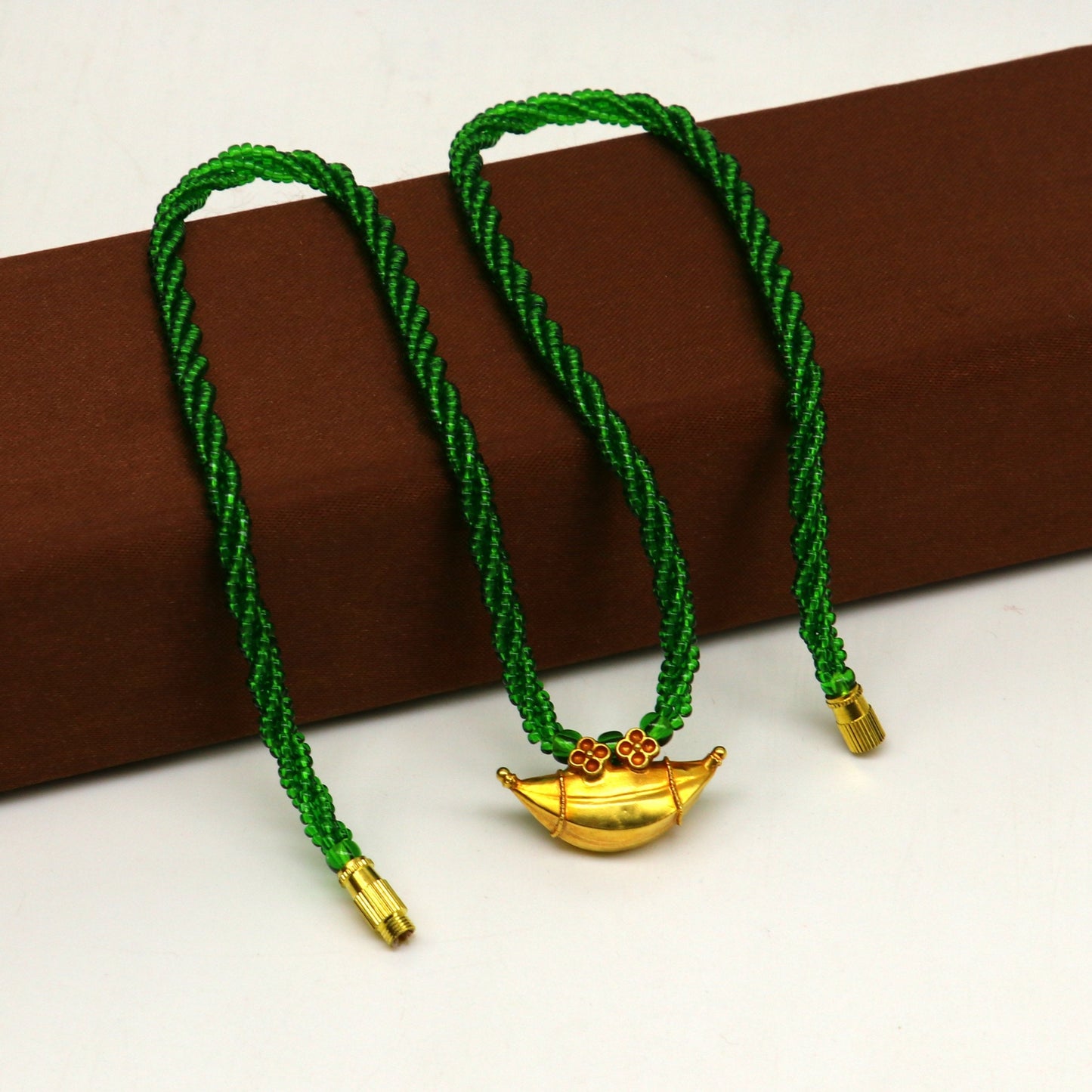 20 kt yellow gold handmade amulet pendant, fabulous vintage ethnic pendant daily use jewelry from india, best gifting dainty necklace ap09 - TRIBAL ORNAMENTS