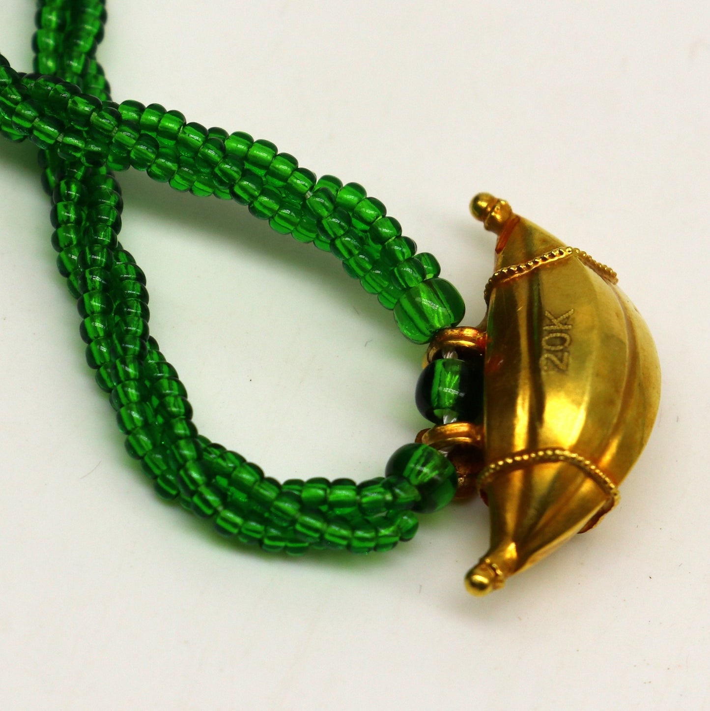 20 kt yellow gold handmade amulet pendant, fabulous vintage ethnic pendant daily use jewelry from india, best gifting dainty necklace ap09 - TRIBAL ORNAMENTS