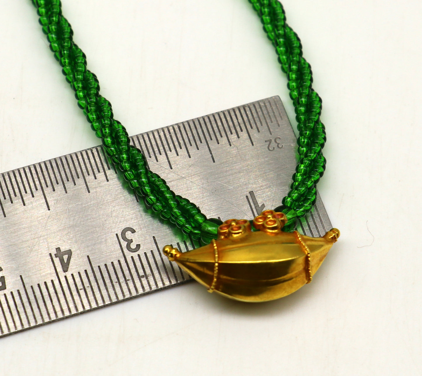 20 kt yellow gold handmade amulet pendant, fabulous vintage ethnic pendant daily use jewelry from india, best gifting dainty necklace ap09 - TRIBAL ORNAMENTS
