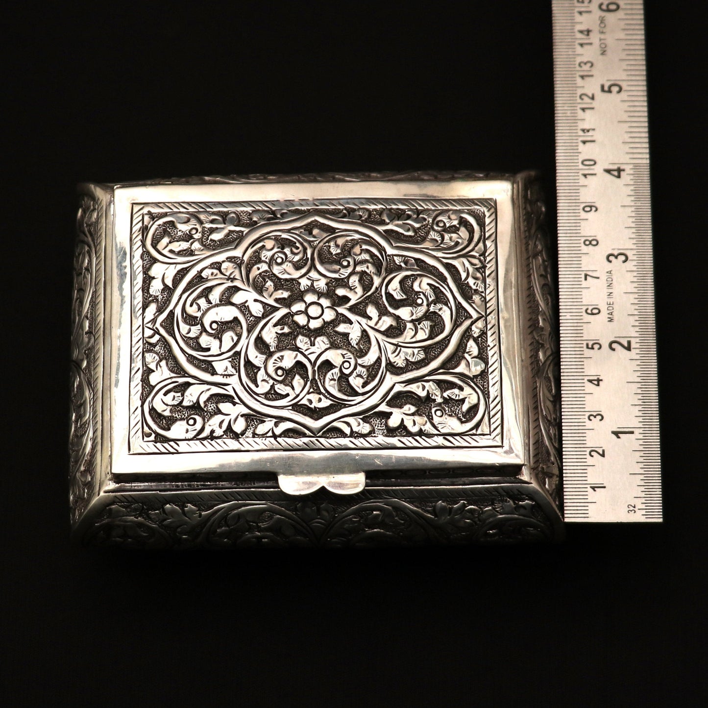 Vintage antique Naxi design handmade 925 sterling silver dry fruit box. candy box, jewelry box, best brides gift or corporation gift box01 - TRIBAL ORNAMENTS