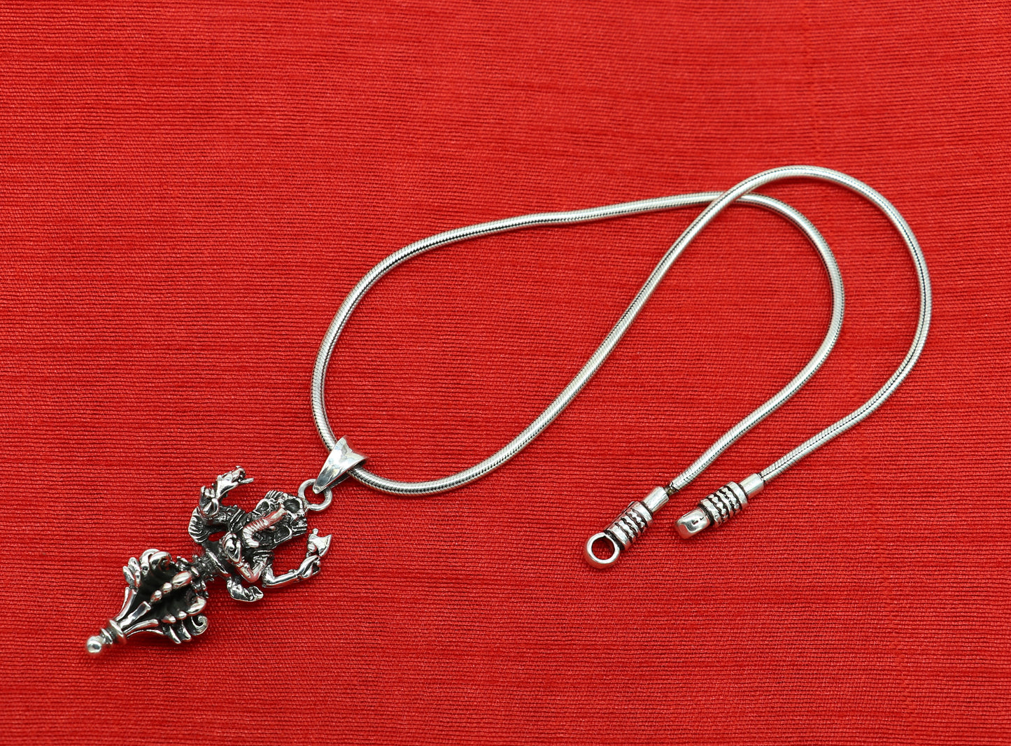 Vintage trendy 925 sterling silver handmade Lord Ganesha pendant, amazing stylish unisex pendant locket personalized jewelry ssp512 - TRIBAL ORNAMENTS