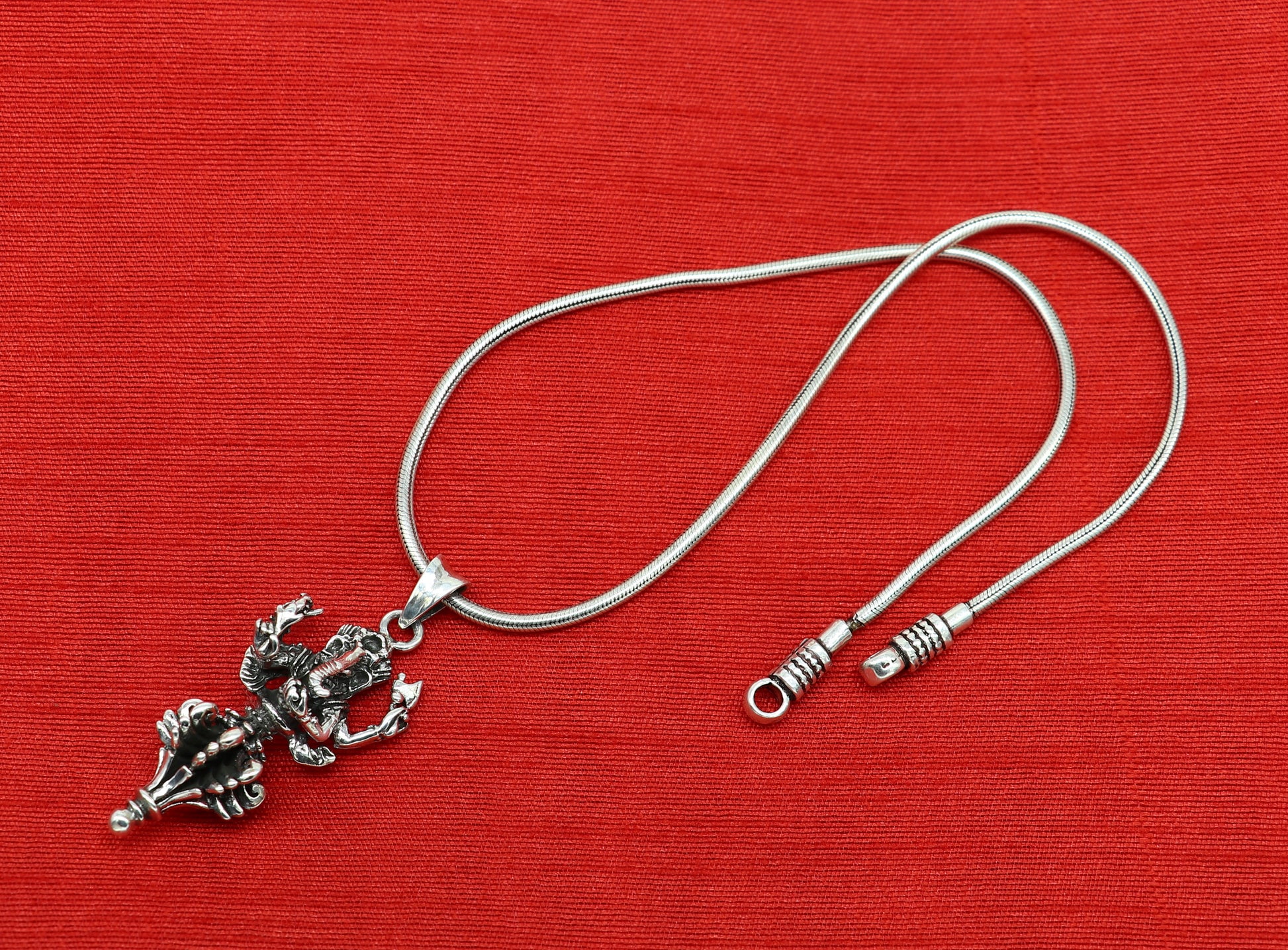 Vintage trendy 925 sterling silver handmade Lord Ganesha pendant, amazing stylish unisex pendant locket personalized jewelry ssp512 - TRIBAL ORNAMENTS